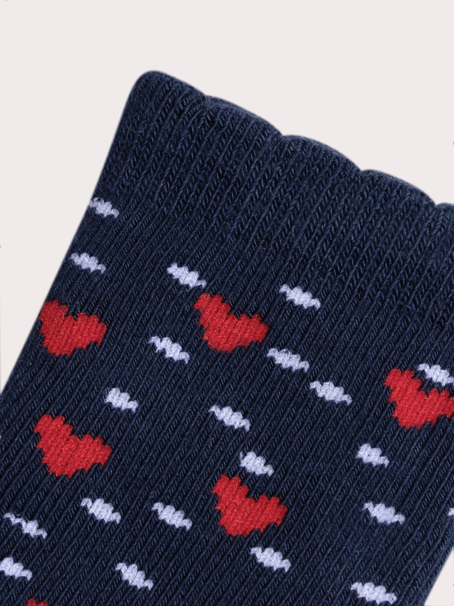 Chaussettes chaudes & antidérapantes marine pour bébé fille - Image 2