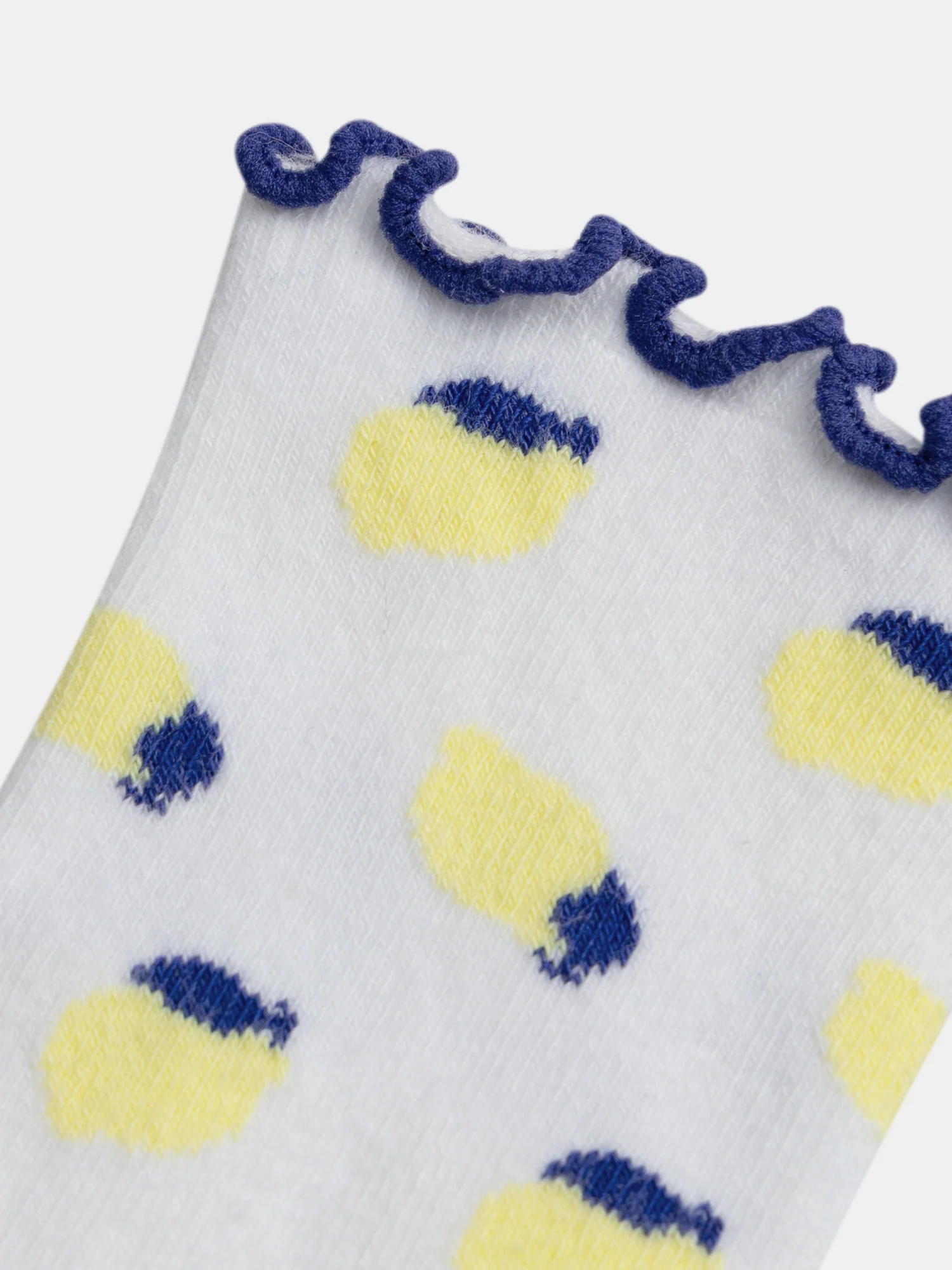 Chaussettes écru à motifs citrons pour fille - Image 2