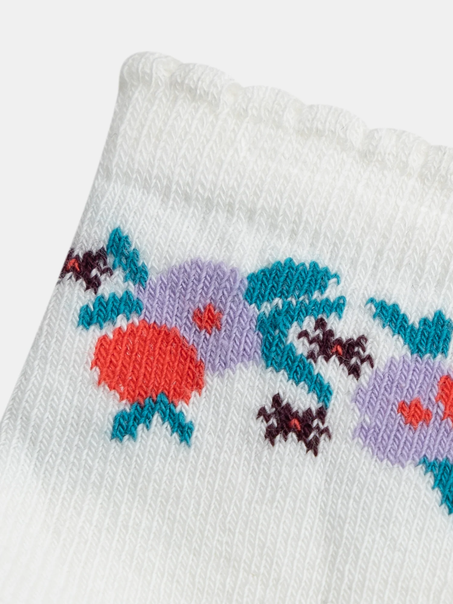 Chaussettes écrues fantaisies pour bébé fille - Image 2