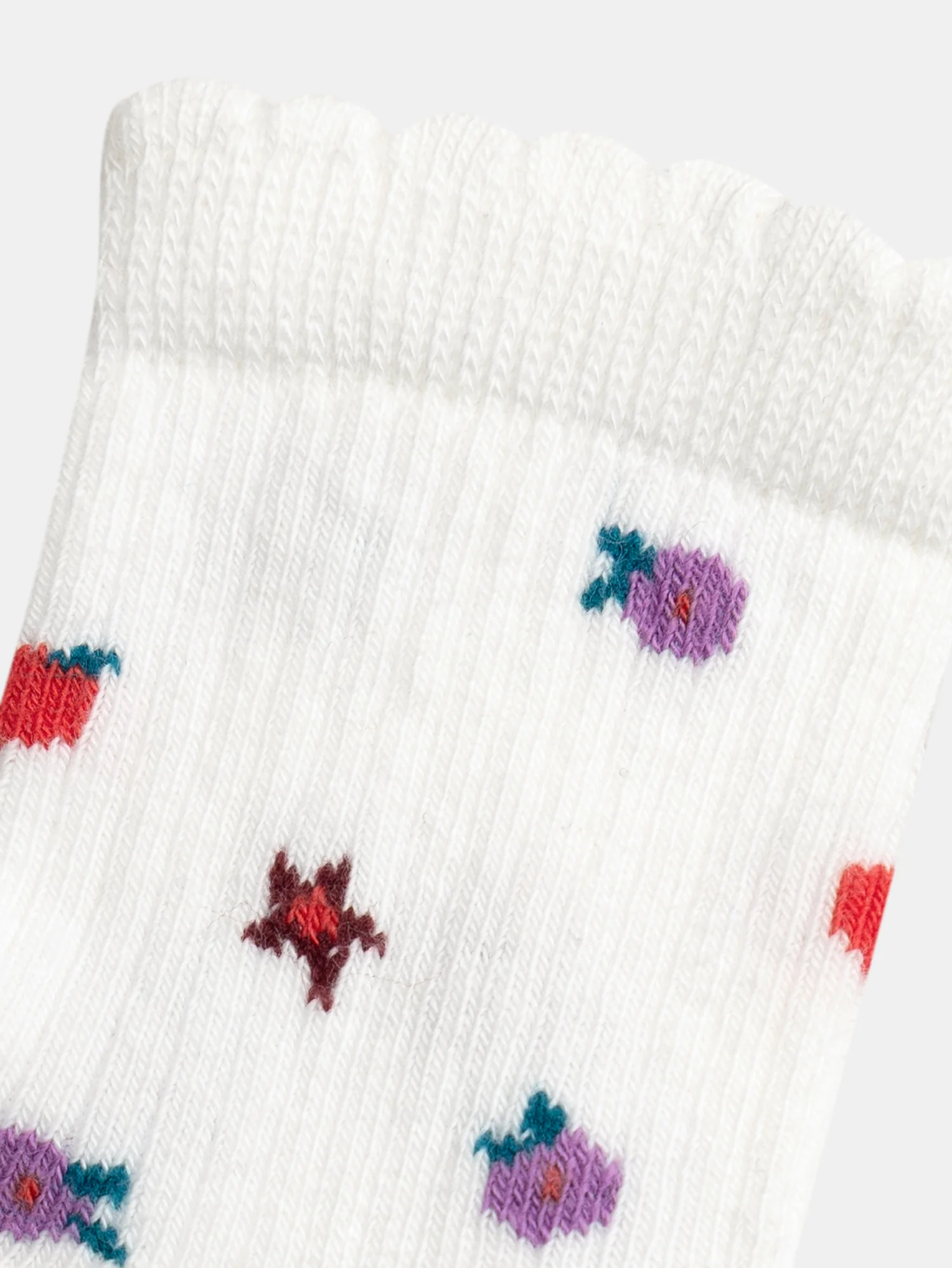 Chaussettes écrues motifs fruits pour bébé fille - Image 2