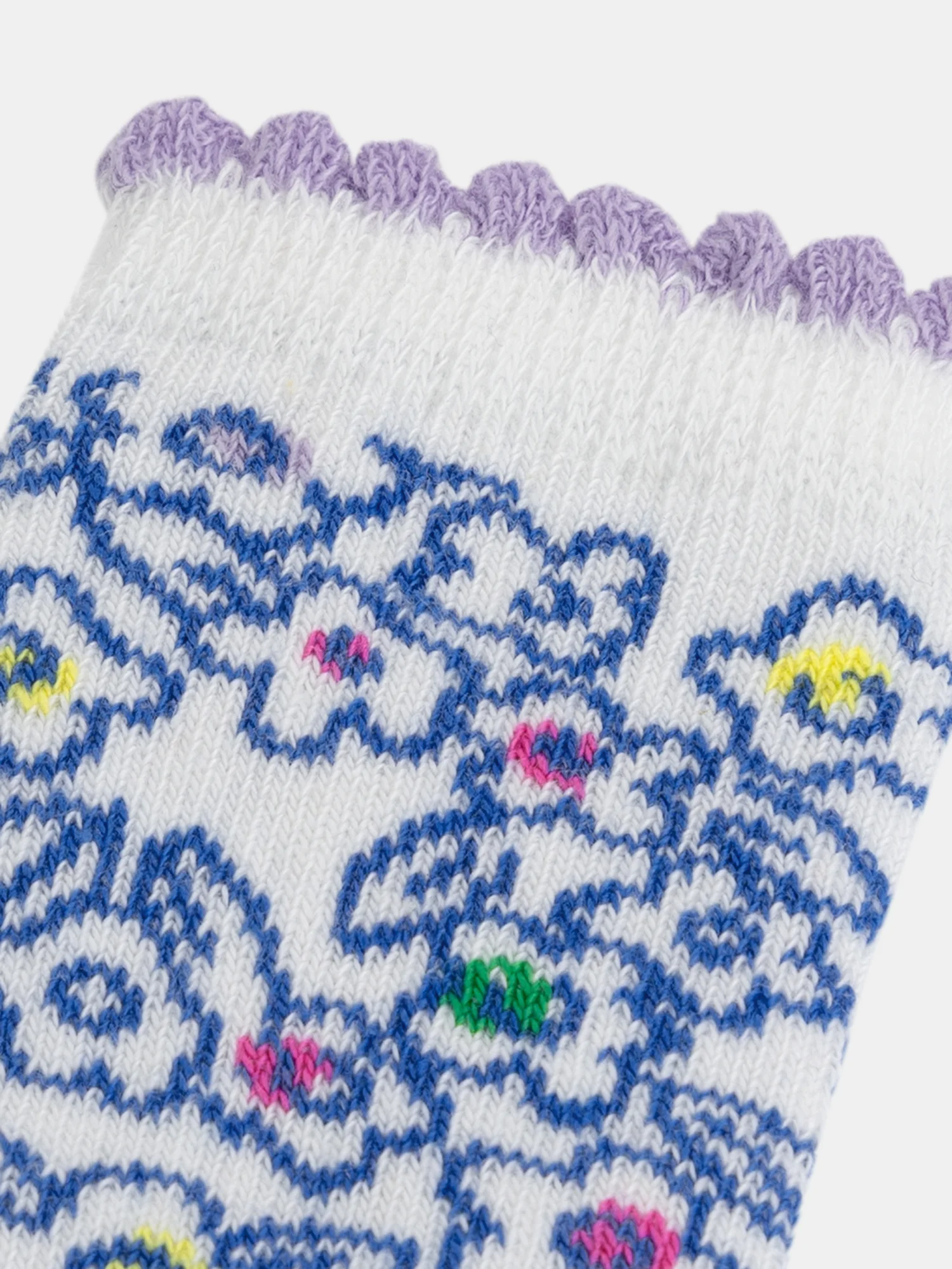 Chaussettes écrues motifs fantasies bébé fille - Image 2