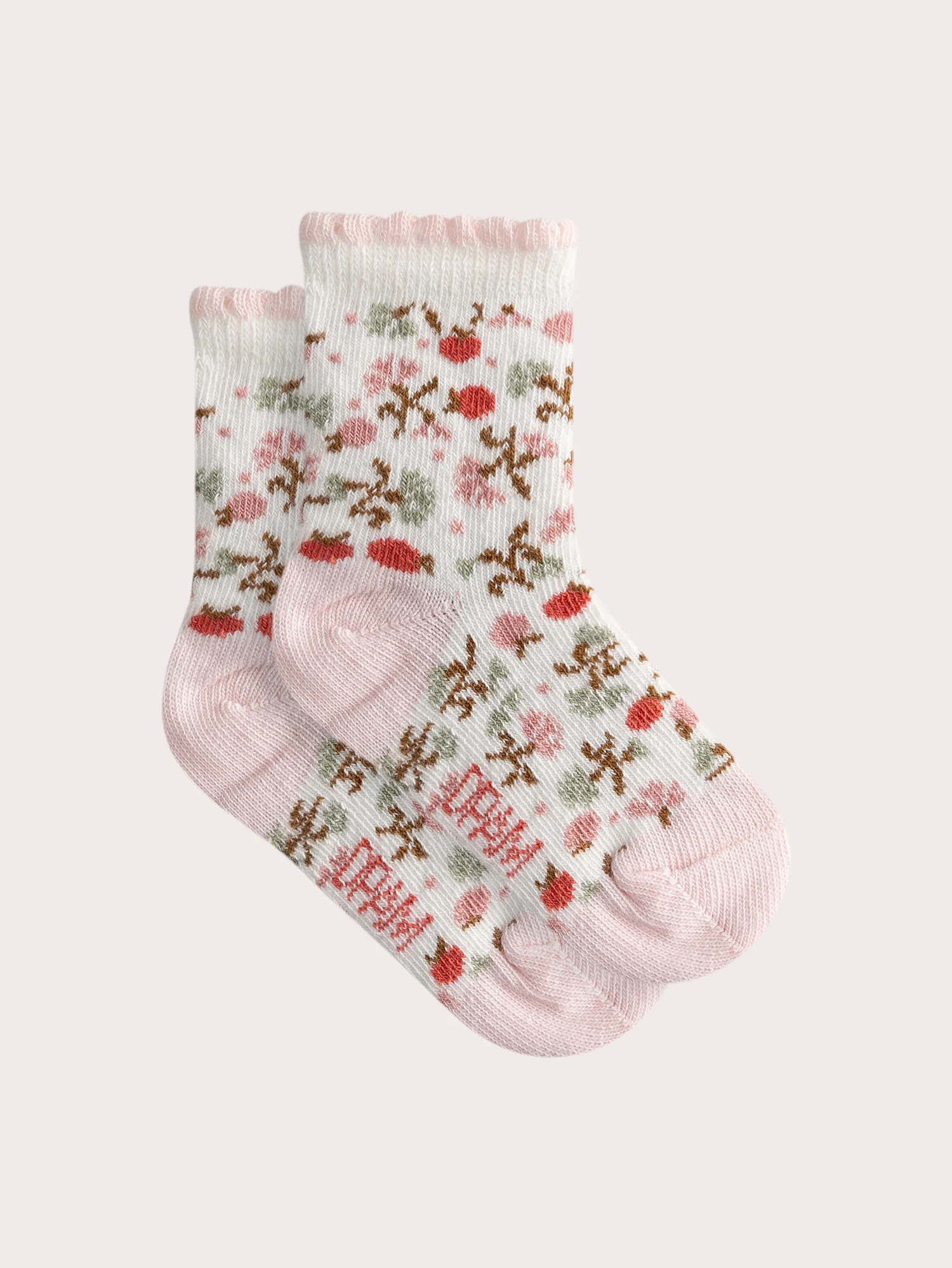 Chaussettes fleuries pour bébé fille