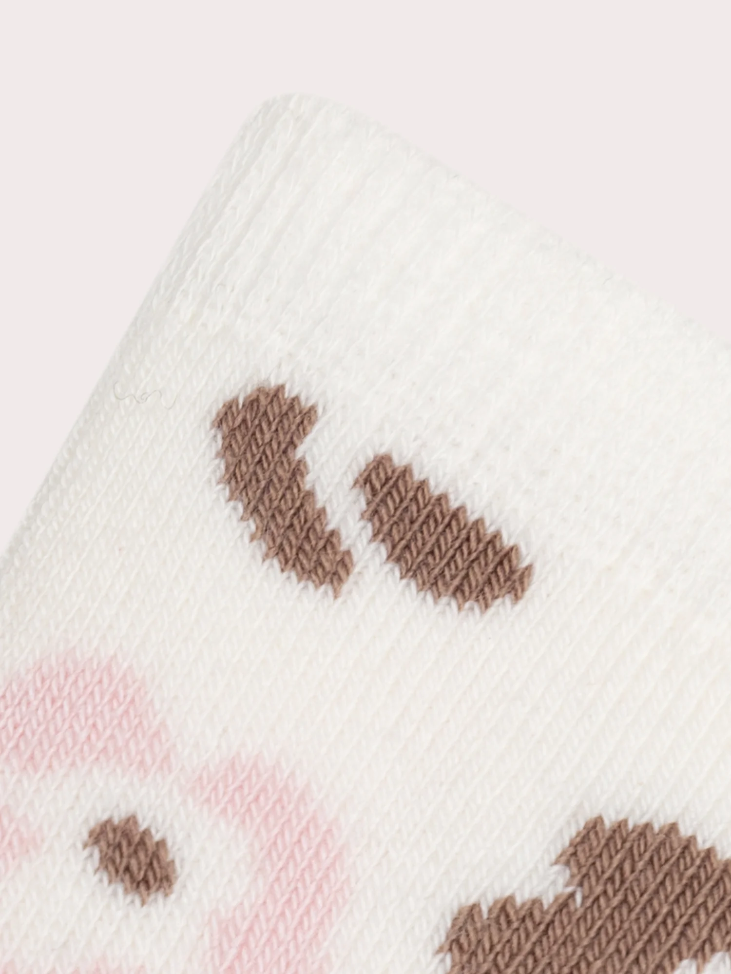 Chaussettes ivoire imprimé naissance fille - Image 2
