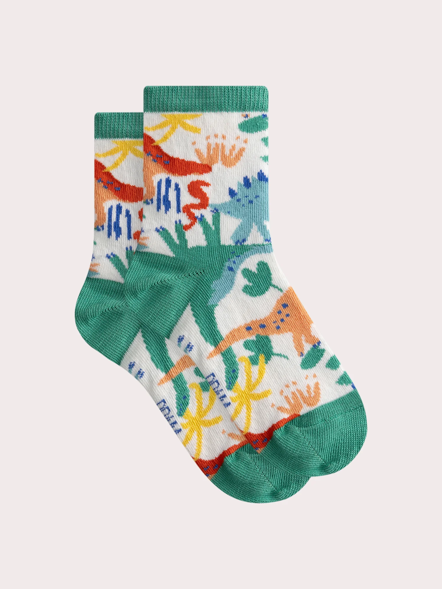 Chaussettes multicolors à motif dinosaures pour garçon