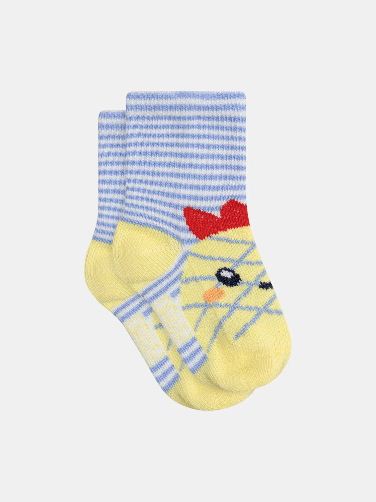 Chaussettes à rayures bleues et motif ananas pour bébé garçon
