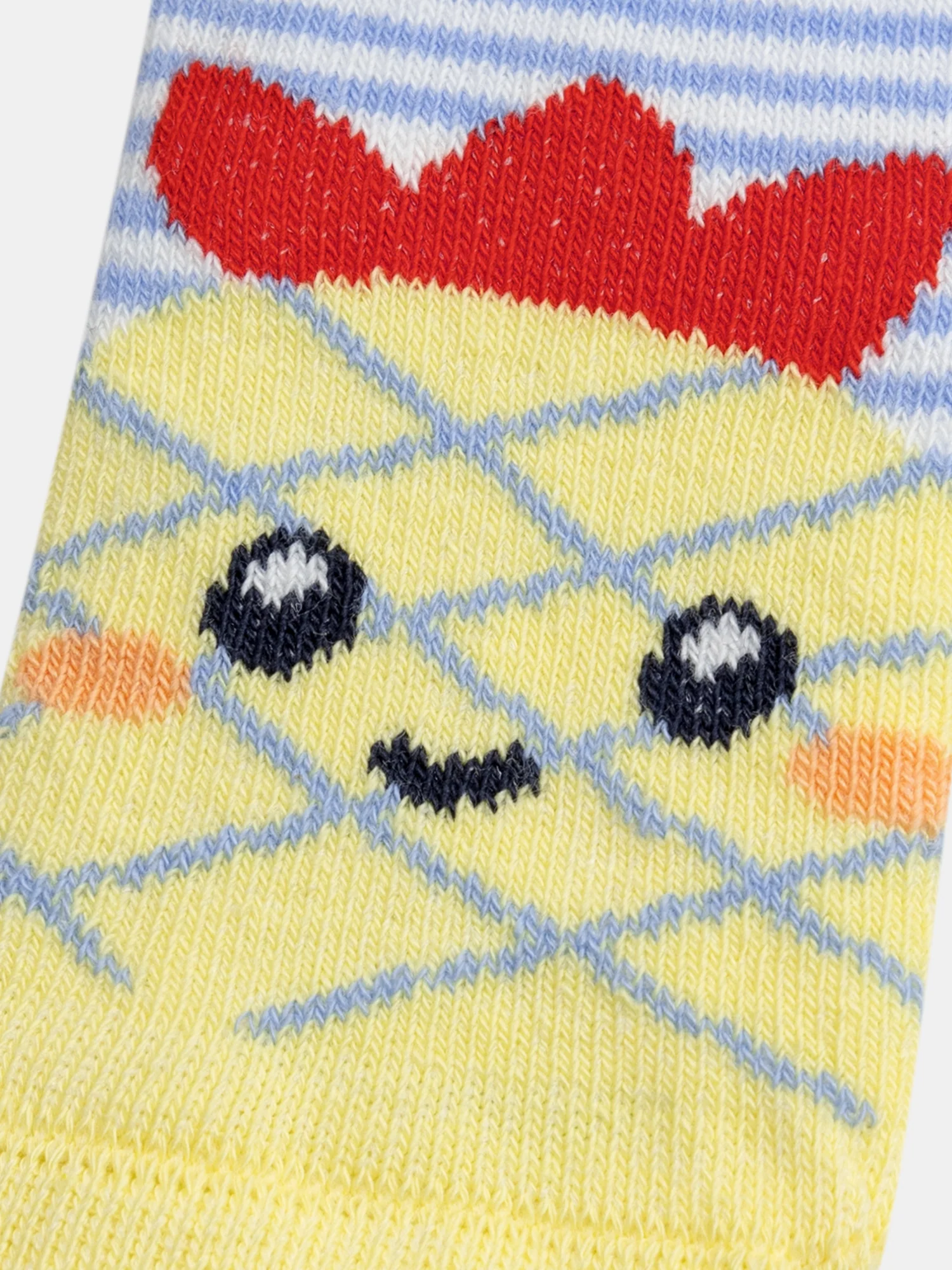 Chaussettes à rayures bleues et motif ananas pour bébé garçon - Image 2