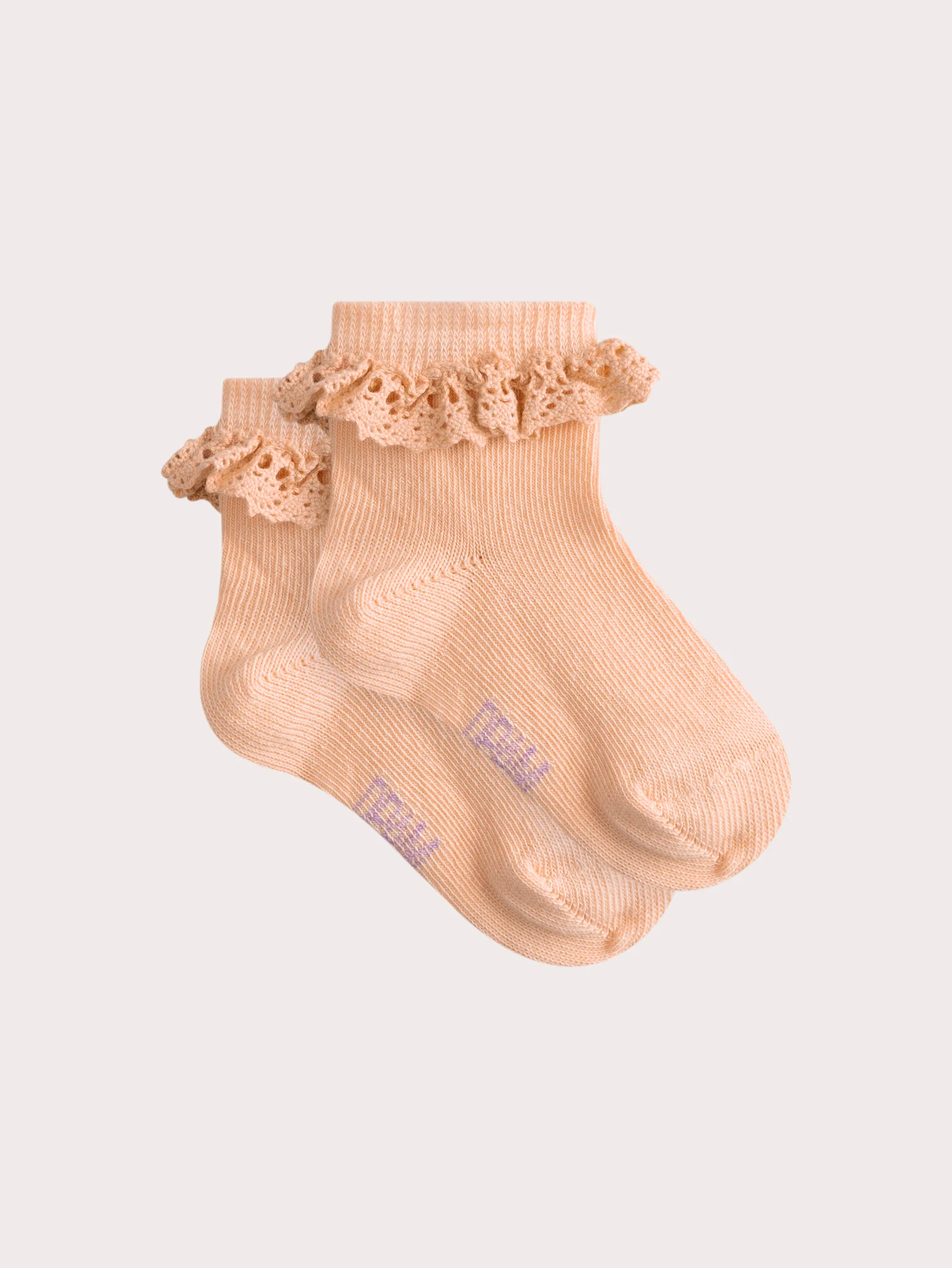 Chaussettes pêche volantées pour bébé fille