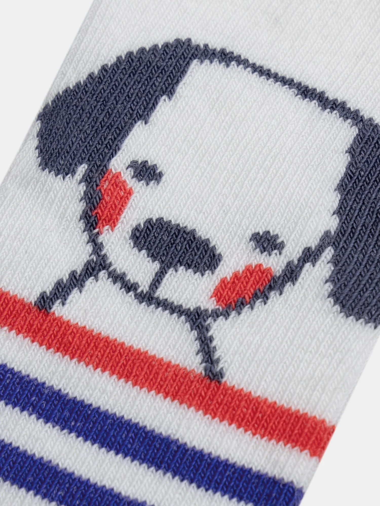 Chaussettes rayées motif chien pour bébé garçon - Image 2