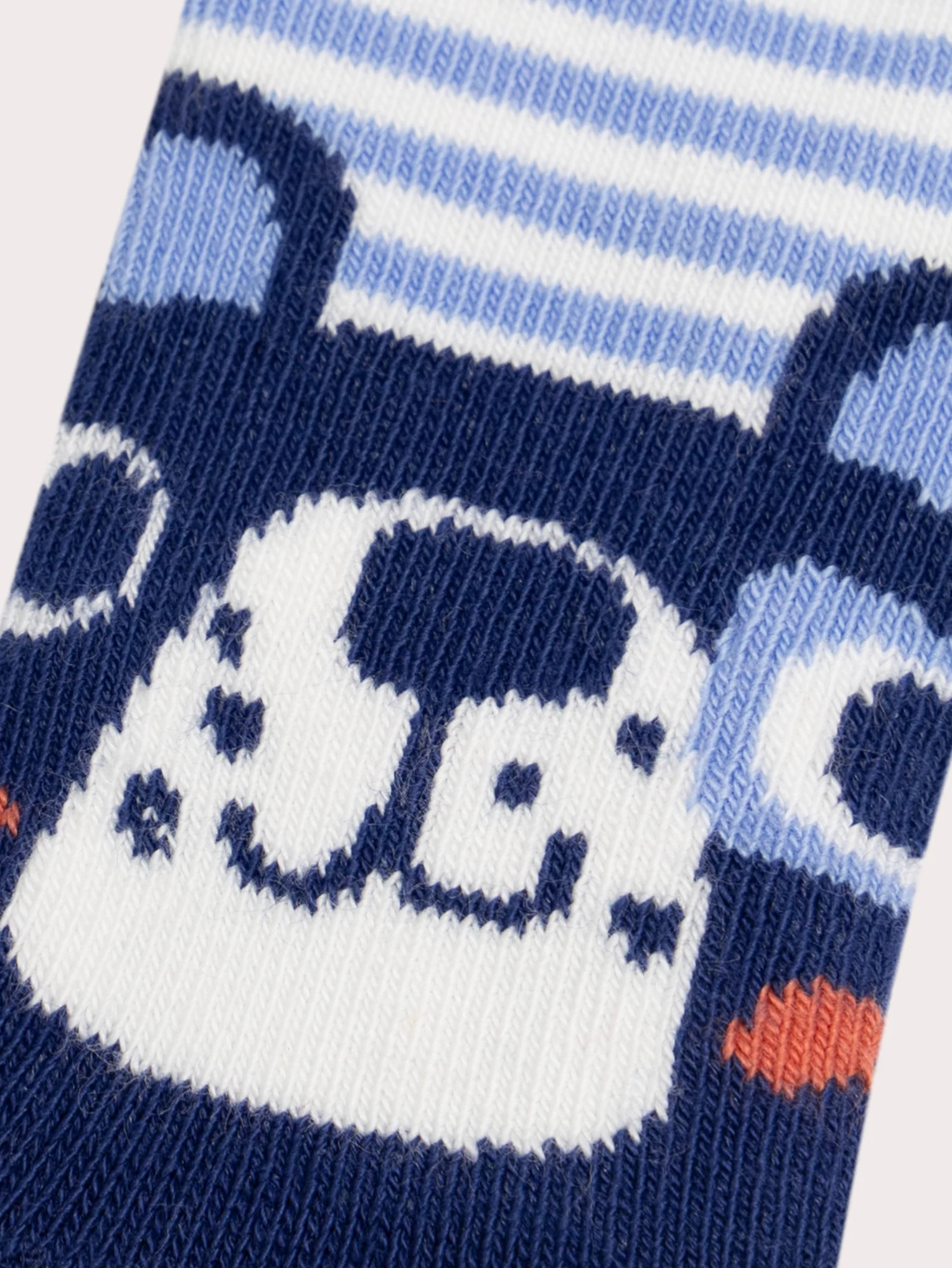 Chaussettes rayées motif ours pour bébé garçon - Image 2