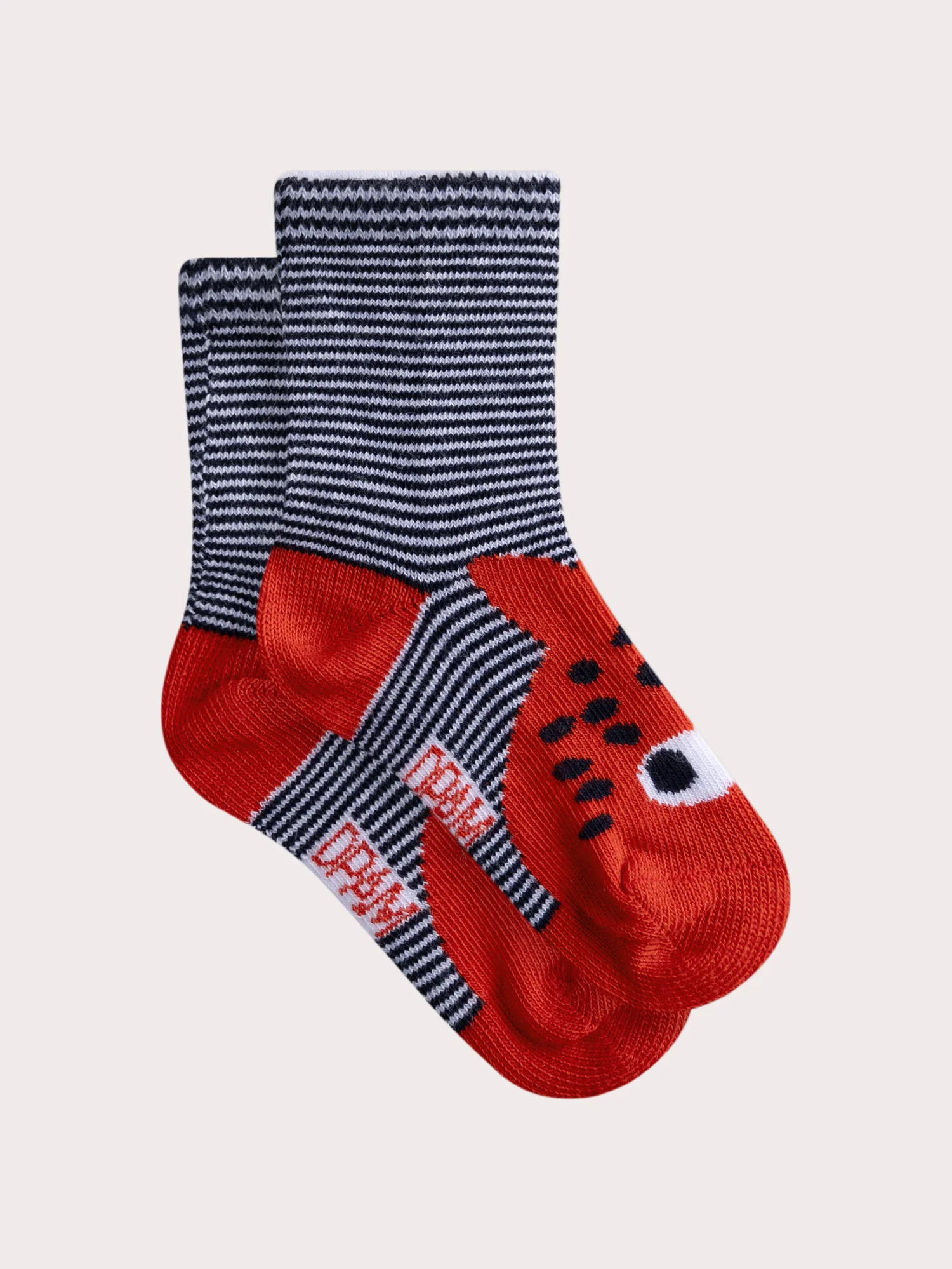 Chaussettes rayées motif poisson pour bébé garçon