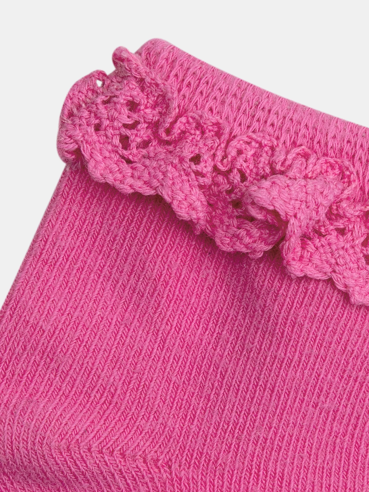 Chaussettes lilas à dentelle pour bébé fille - Image 2