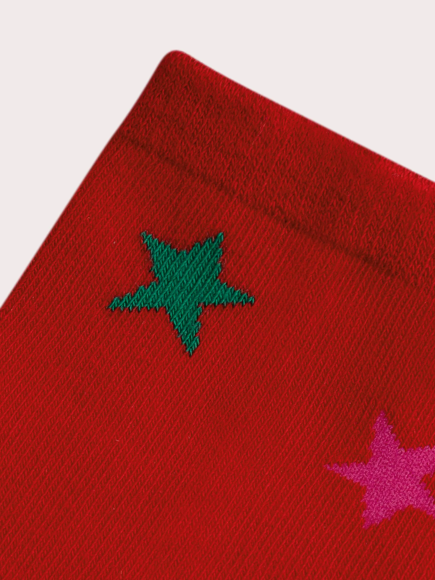Chaussettes rouges imprimé fantaisie Noël pour fille - Image 2