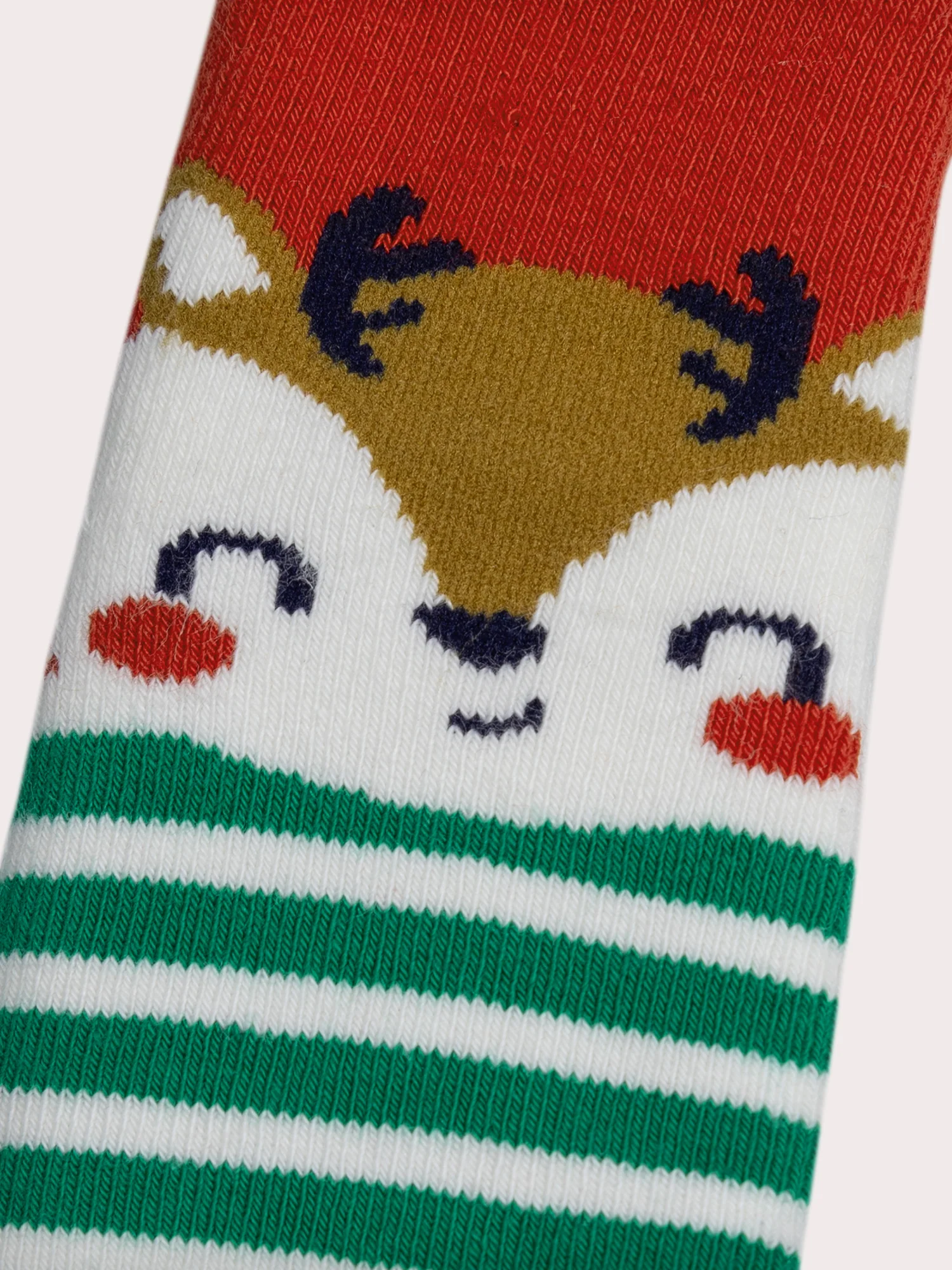 Chaussettes rouges motif rennes pour garçon - Image 2