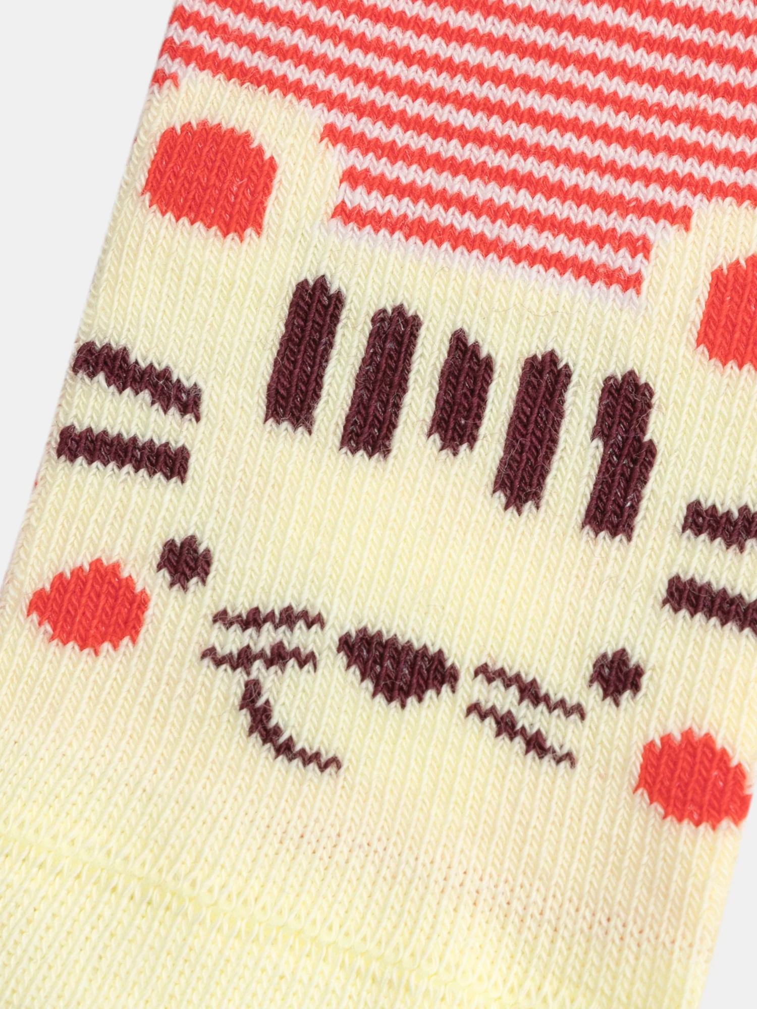 Chaussettes à rayures oranges et motif tigres pour bébé garçon - Image 2