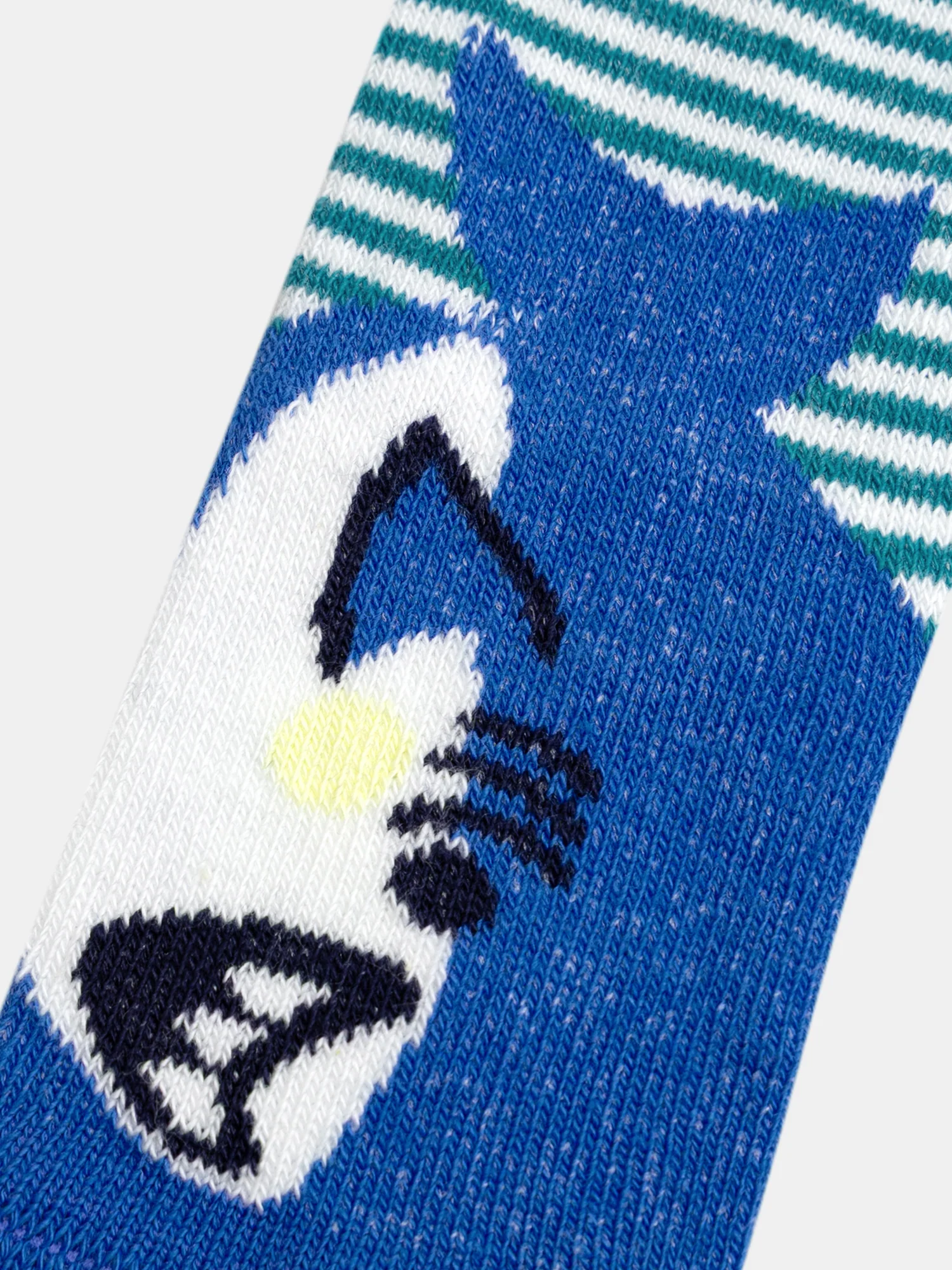 Chaussettes à rayures bleues et motif requins pour bébé garçon - Image 2