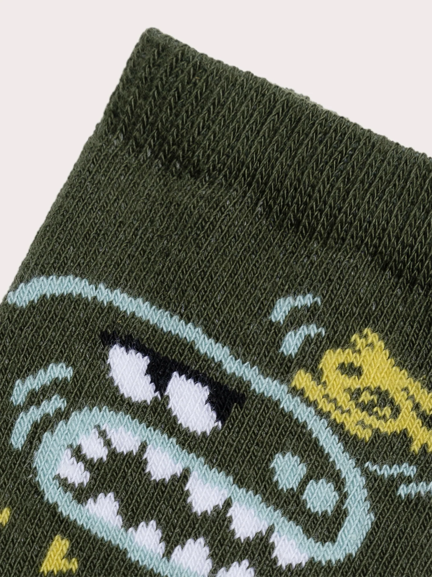 Chaussettes vertes motif fantaisie pour garçon - Image 2