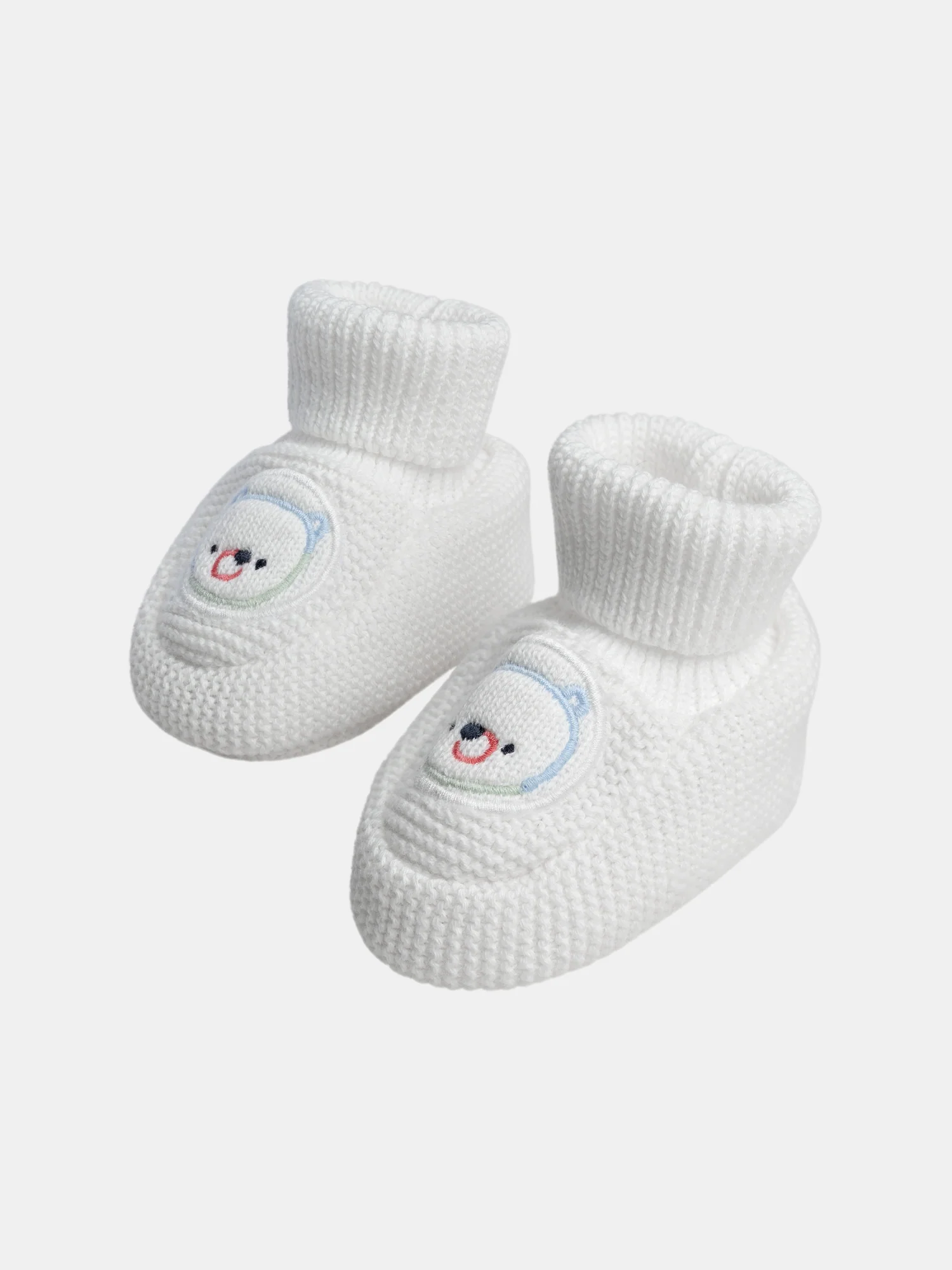 Chaussons naissance en tricot