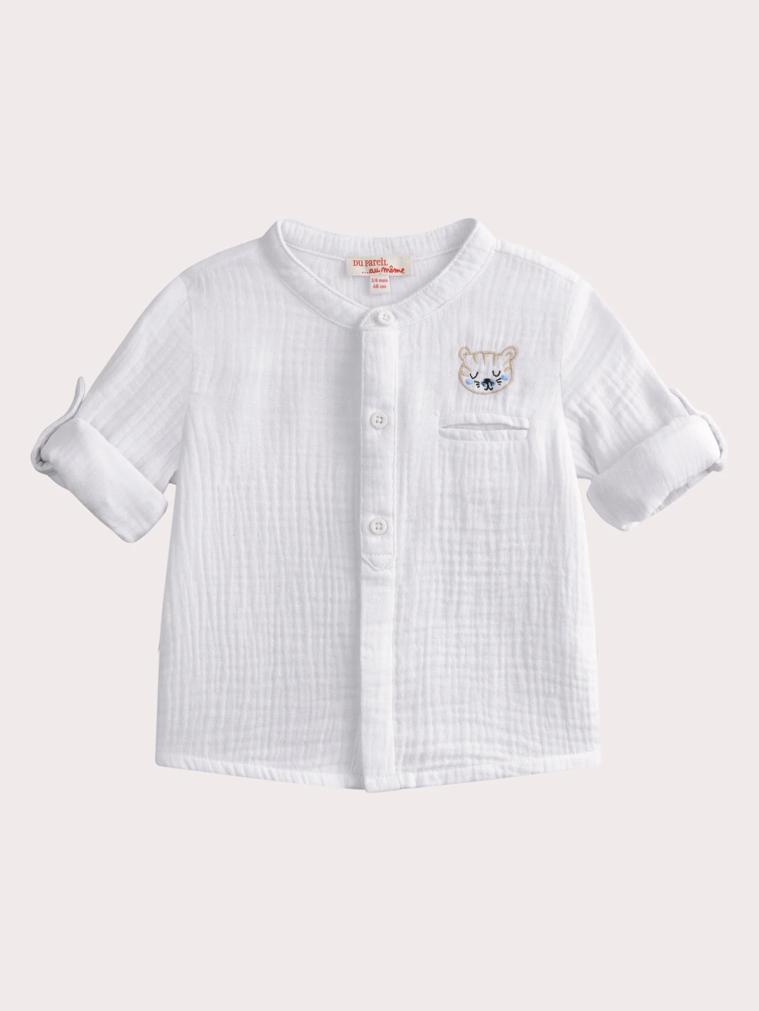 Chemise blanche pour bébé garçon