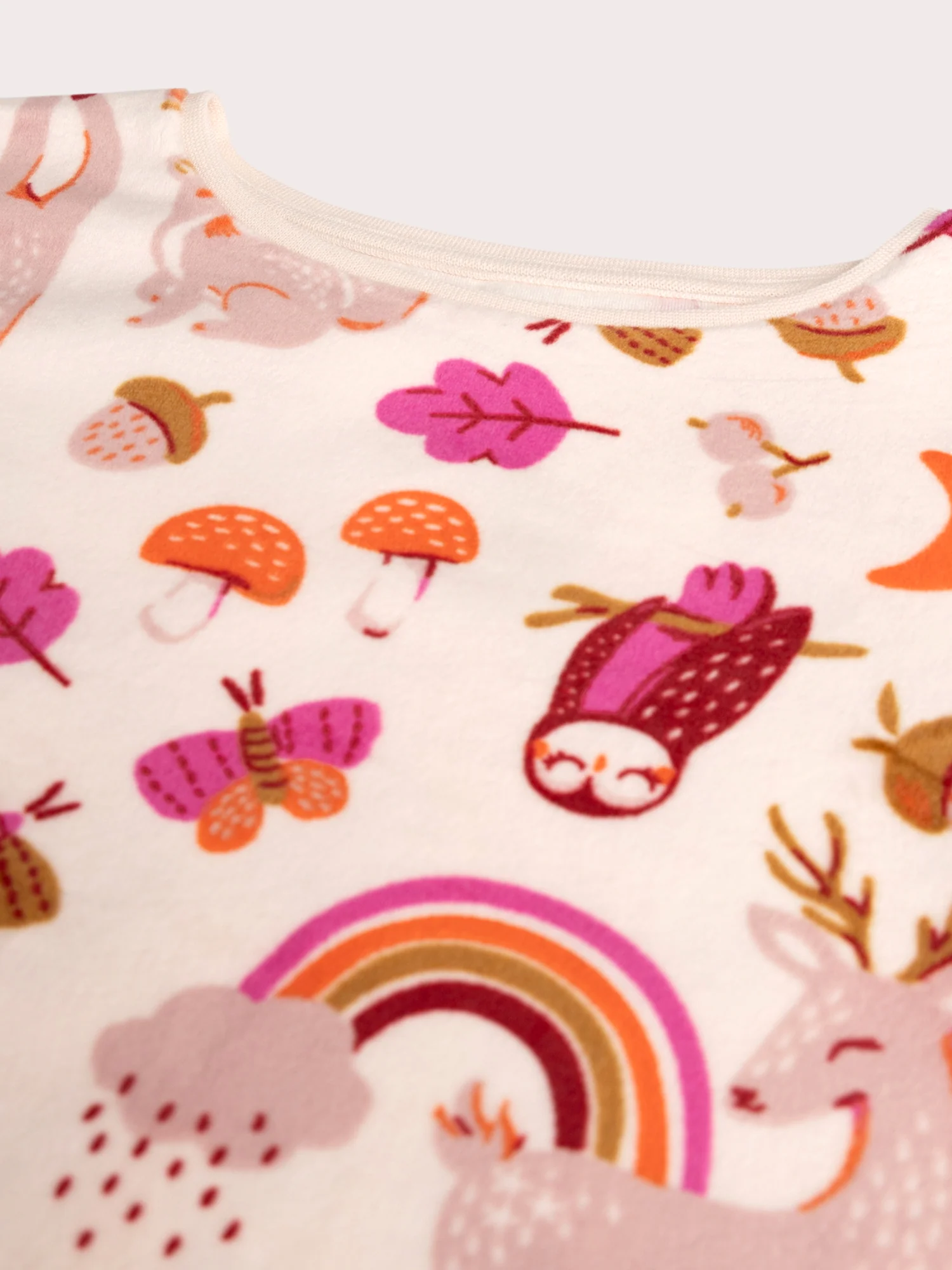 Chemise de nuit imprimée en velours tres doux pour fille - Image 3