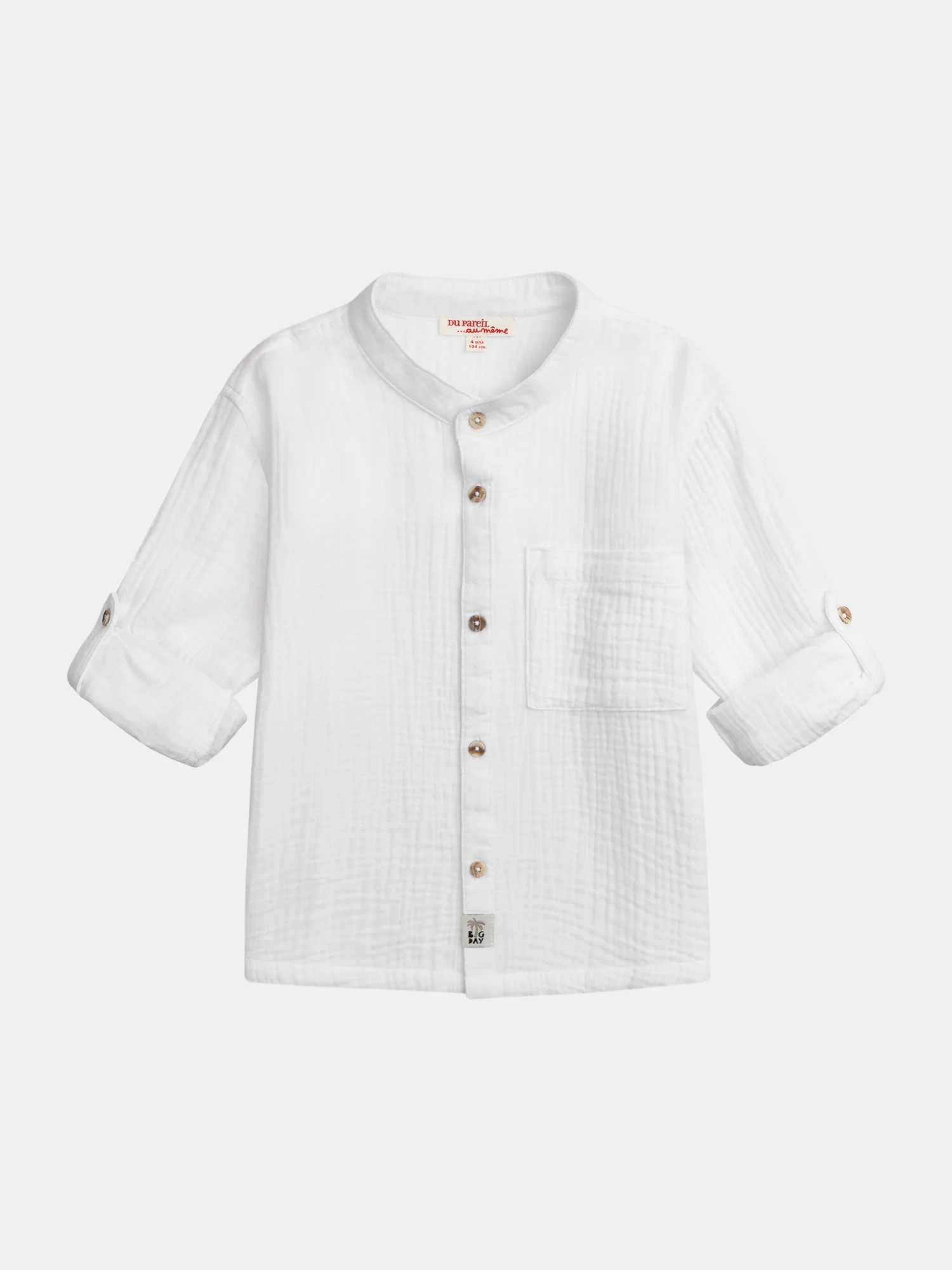 Chemise écru à poches pour garçon