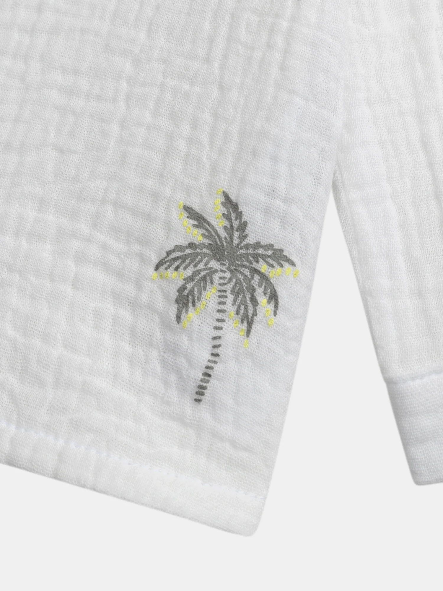 Chemise écrue avec broderie Palmier pour bébé garçon - Image 3