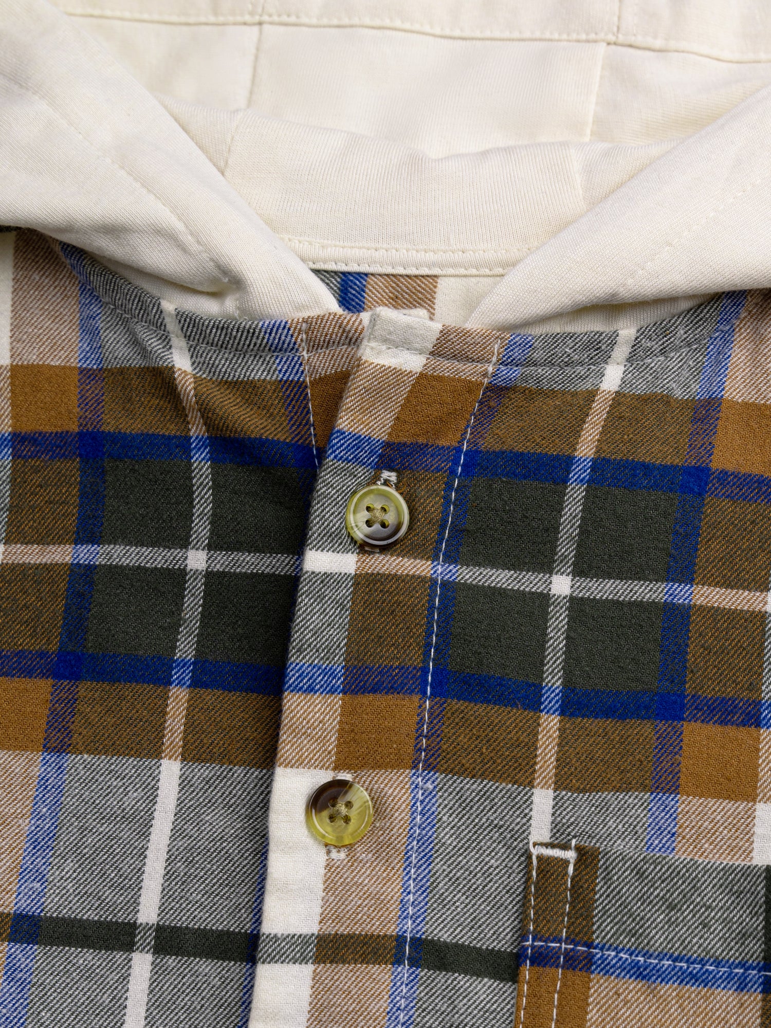 Chemise en flanelle à carreaux avec capuche - Image 3