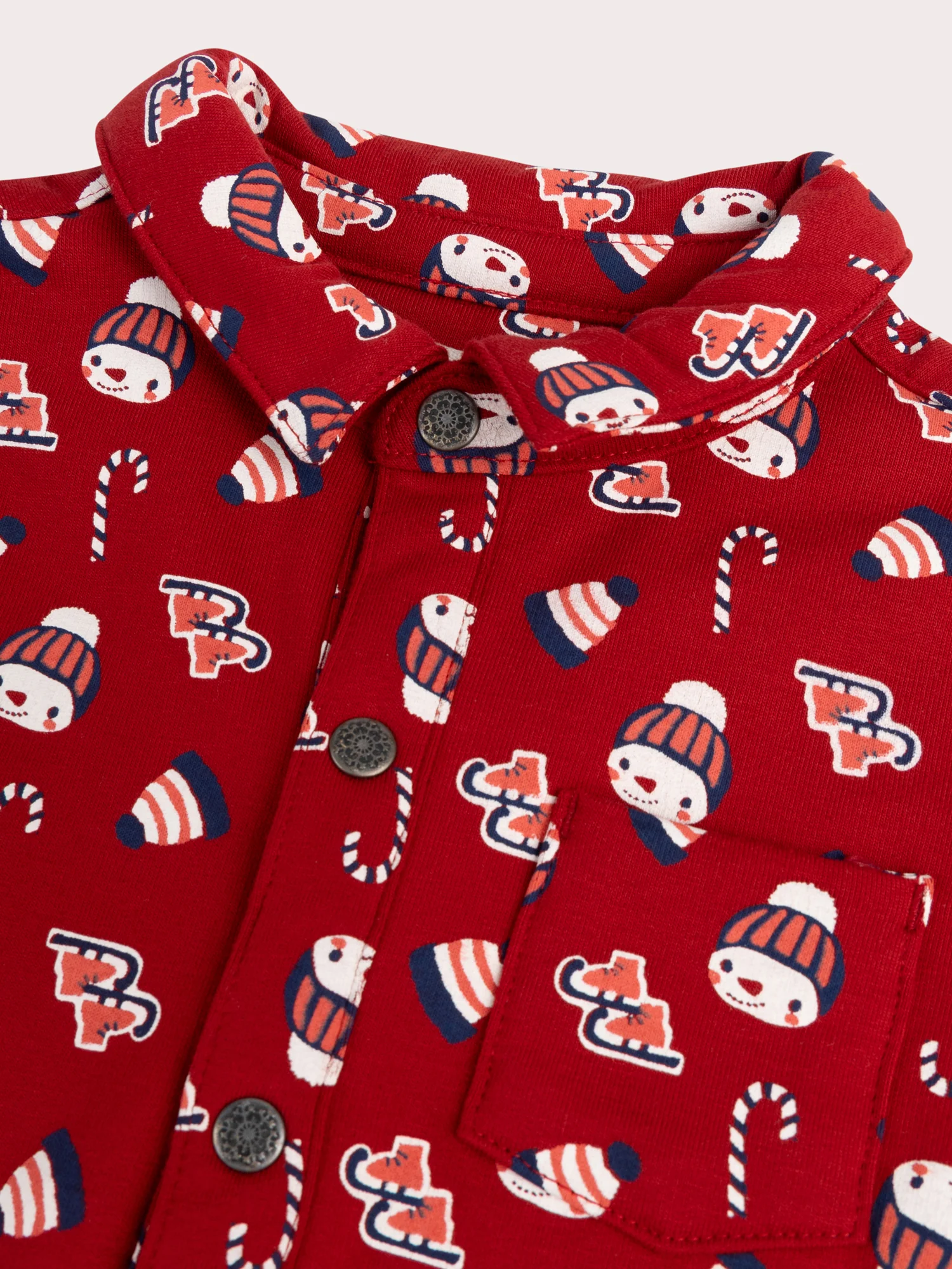 Chemise manches courtes à imprimé hivernal pour bébé garçon - Image 2