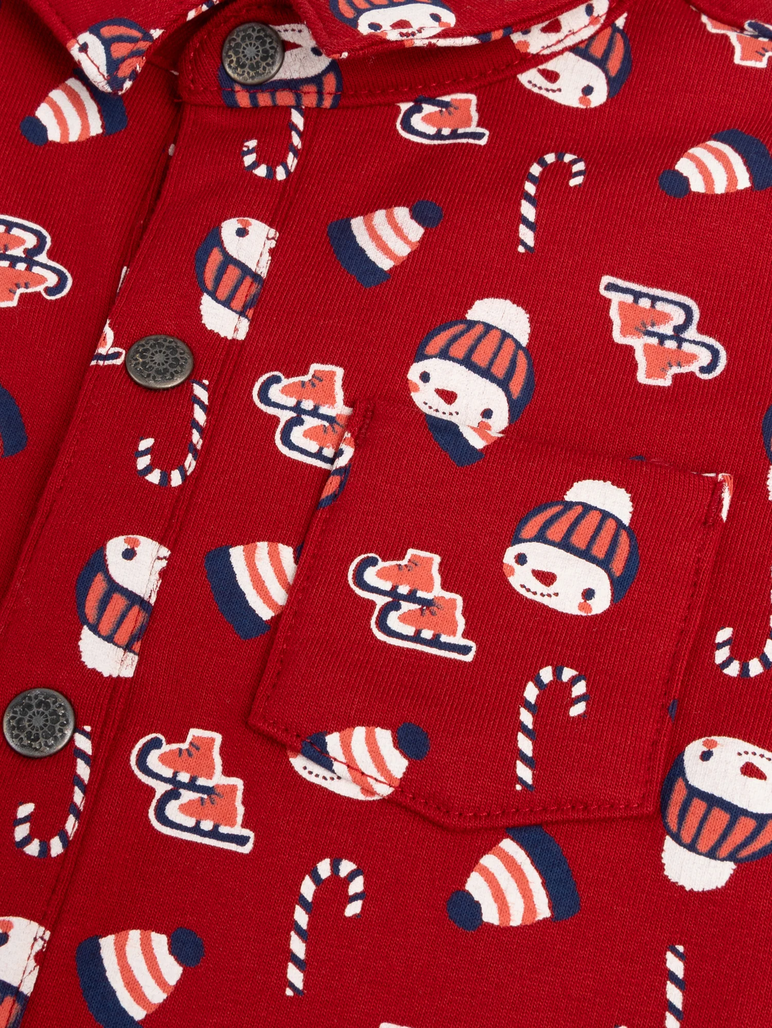 Chemise manches courtes à imprimé hivernal pour bébé garçon - Image 4