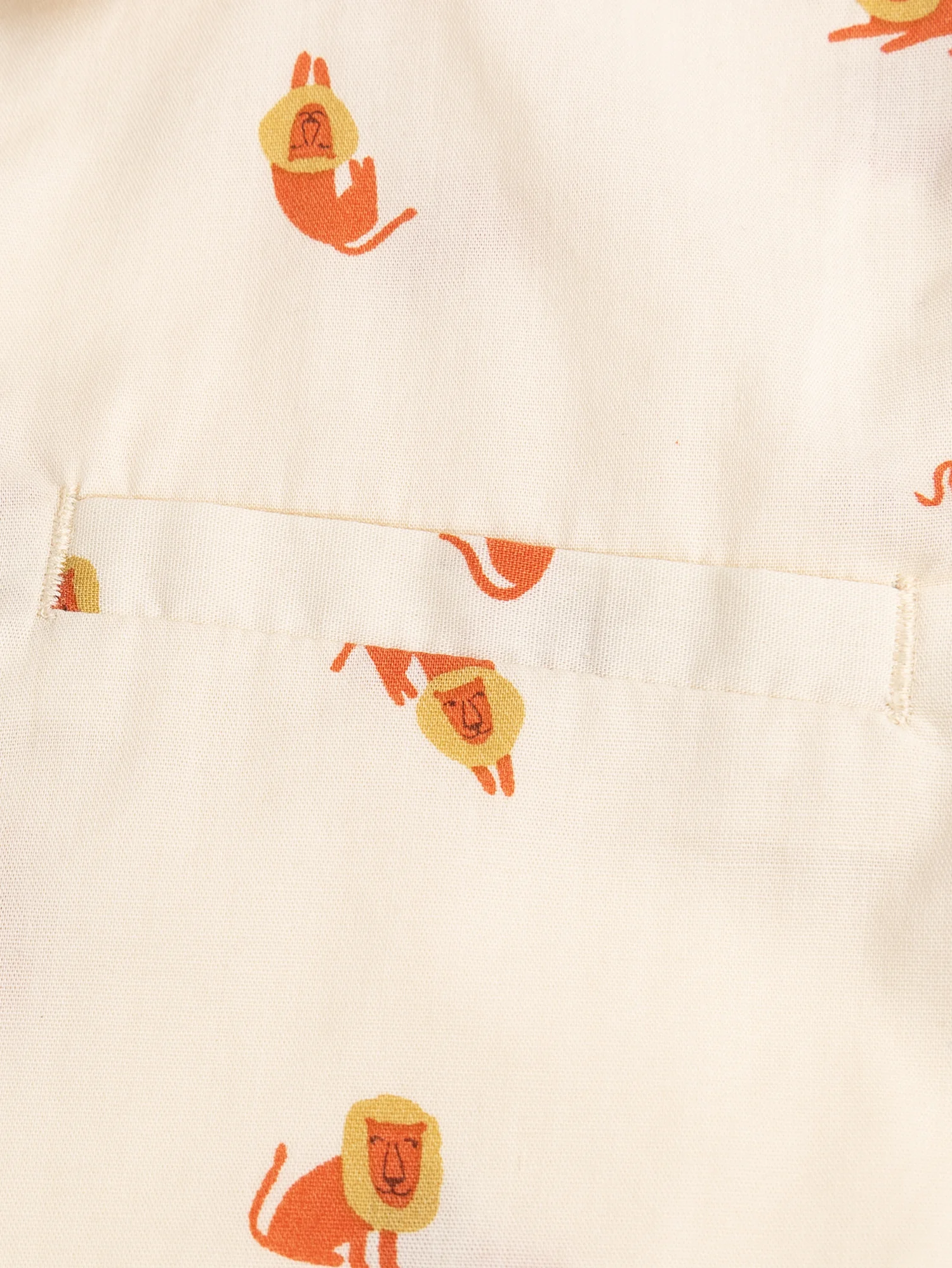 Chemise manches courtes imprimé lions - Image 3