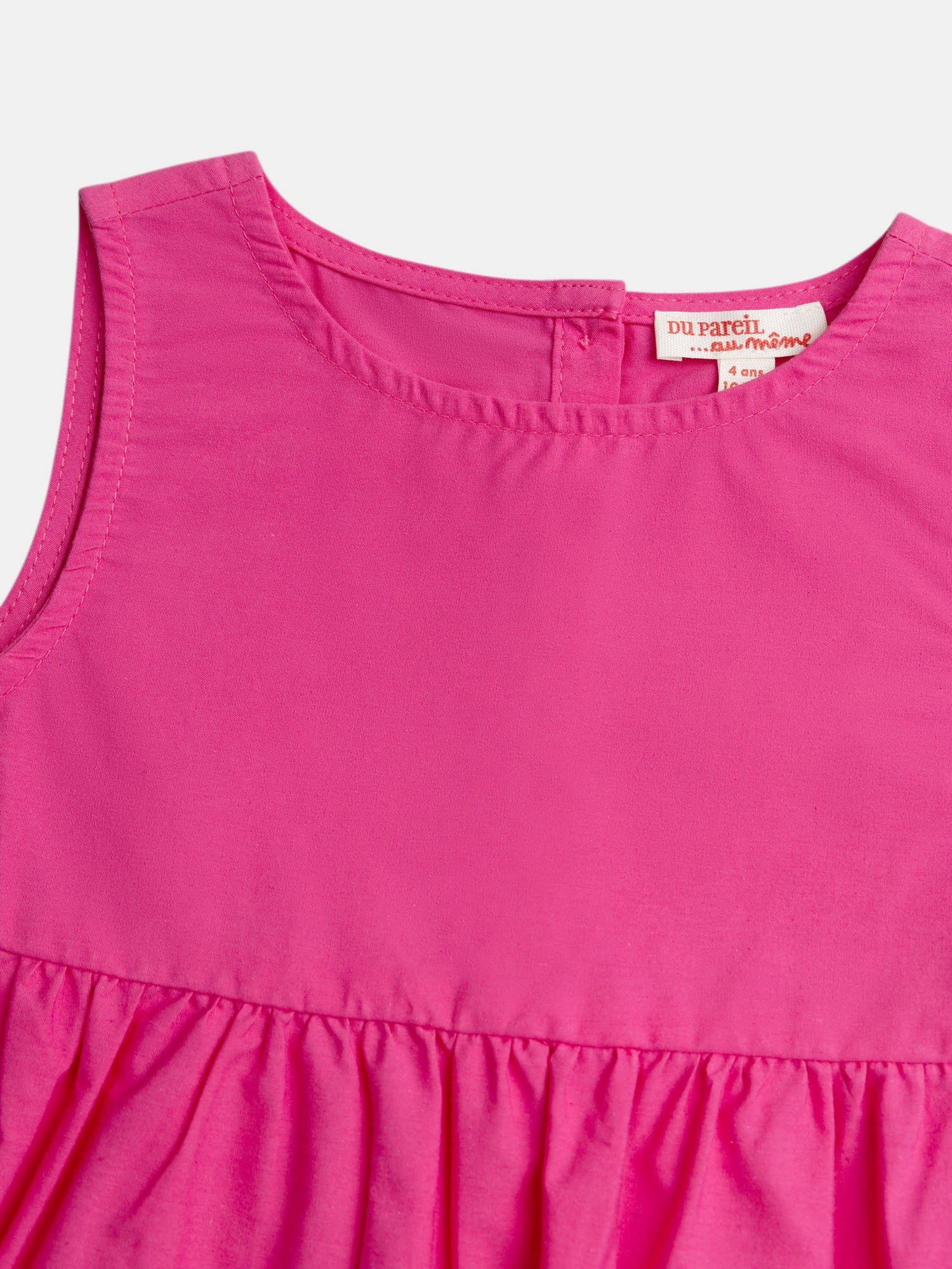Chemisier rose en broderie anglaise pour fille - Image 4