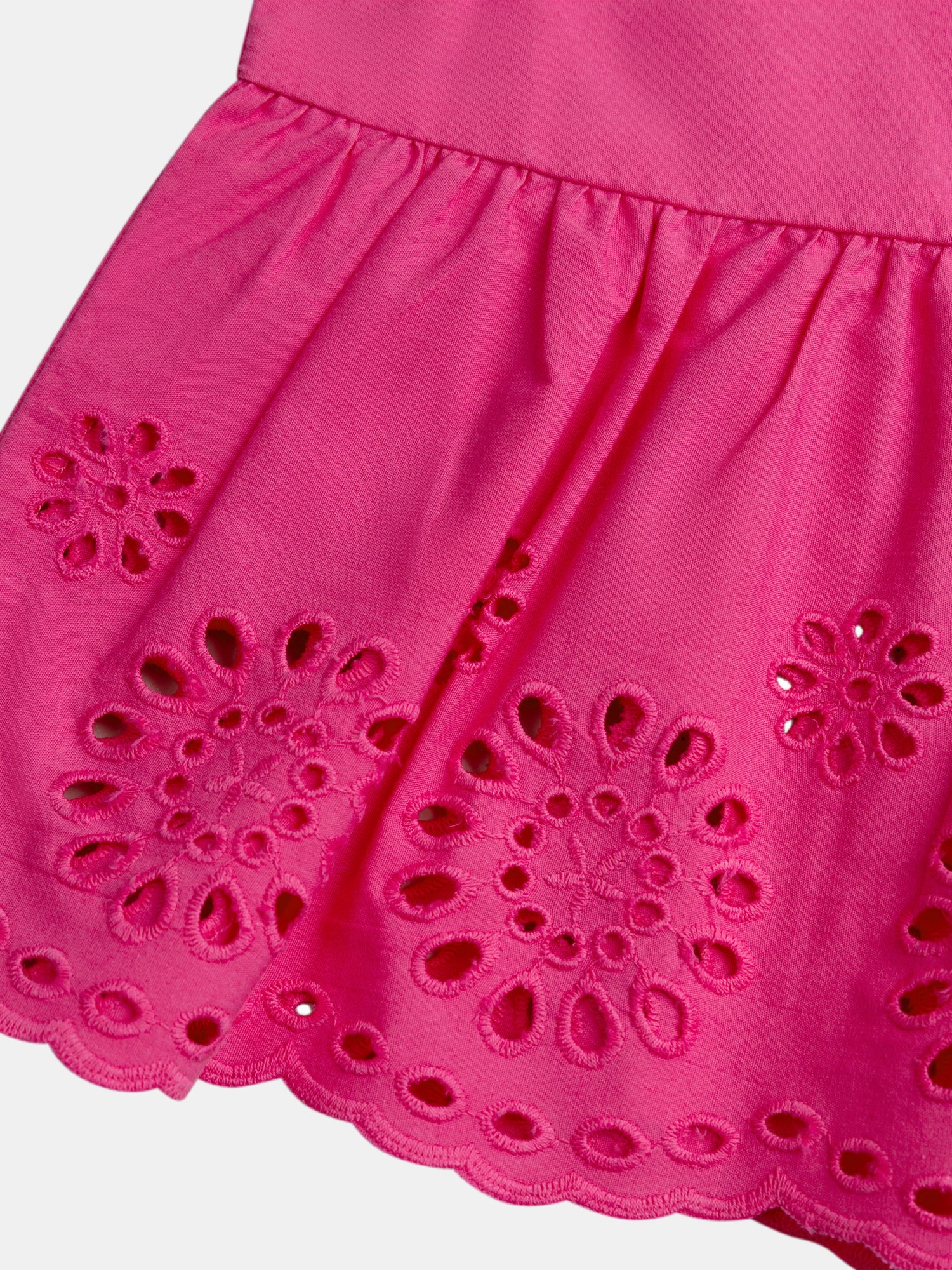 Chemisier rose en broderie anglaise pour fille - Image 5