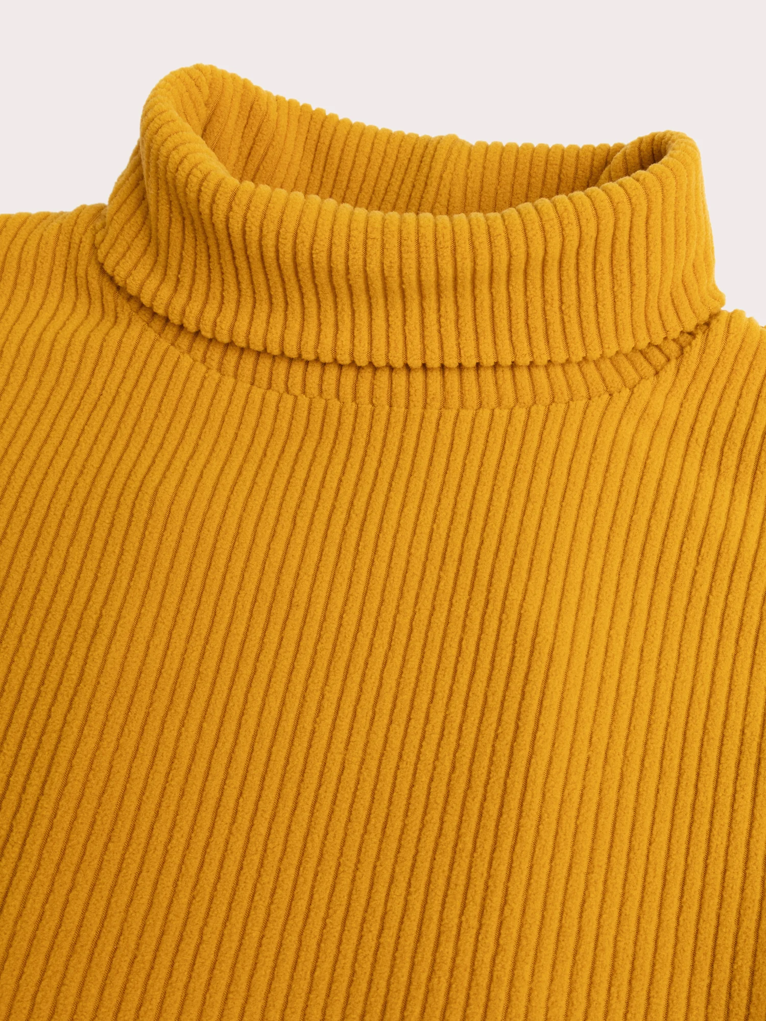 Col roulé velours côtelé jaune pour garçon - Image 2
