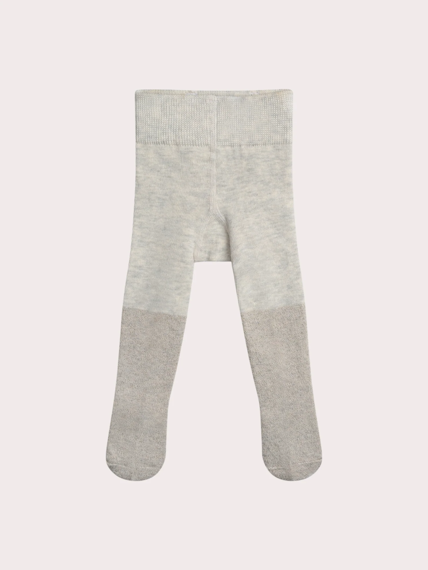 Collant beige brillant pour bébé fille
