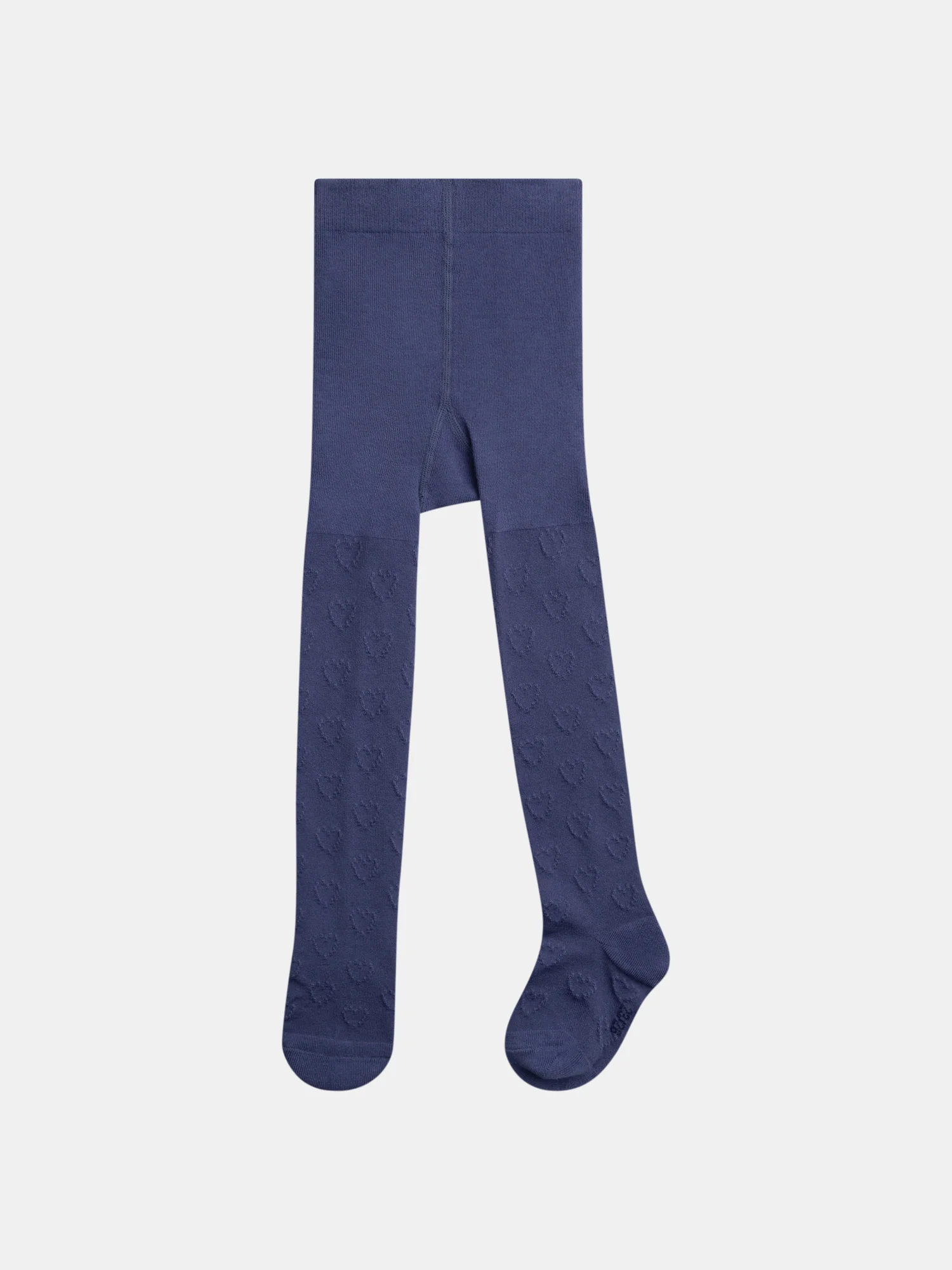 Collant bleu à cœurs pour fille