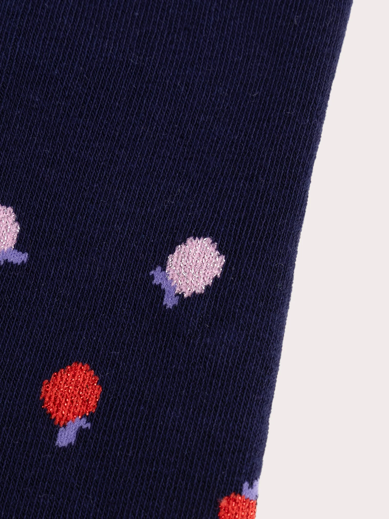 Collant bleu à motif pommes multicolores pour fille - Image 2