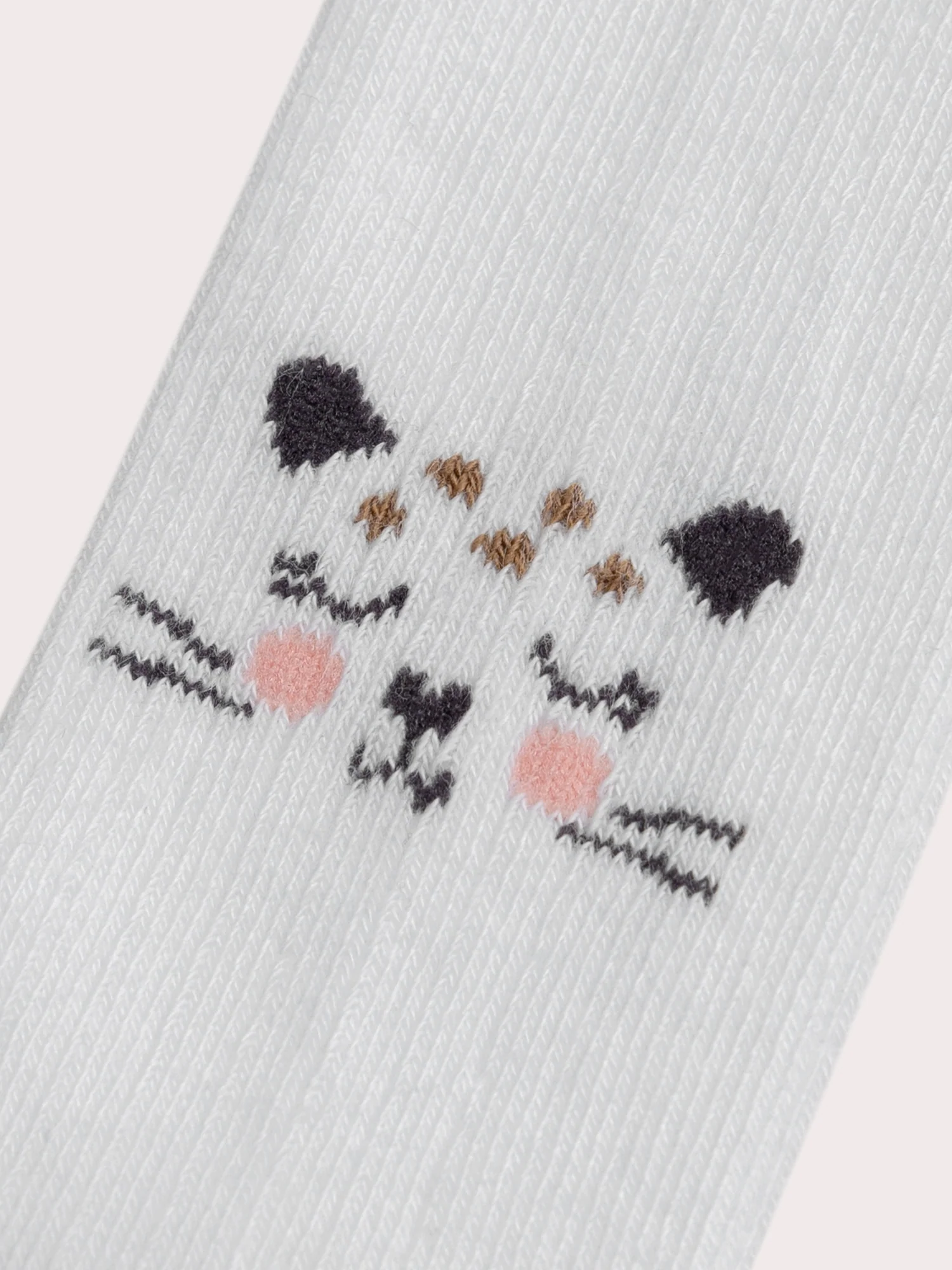 Collant écru motif panthère pour bébé fille - Image 2