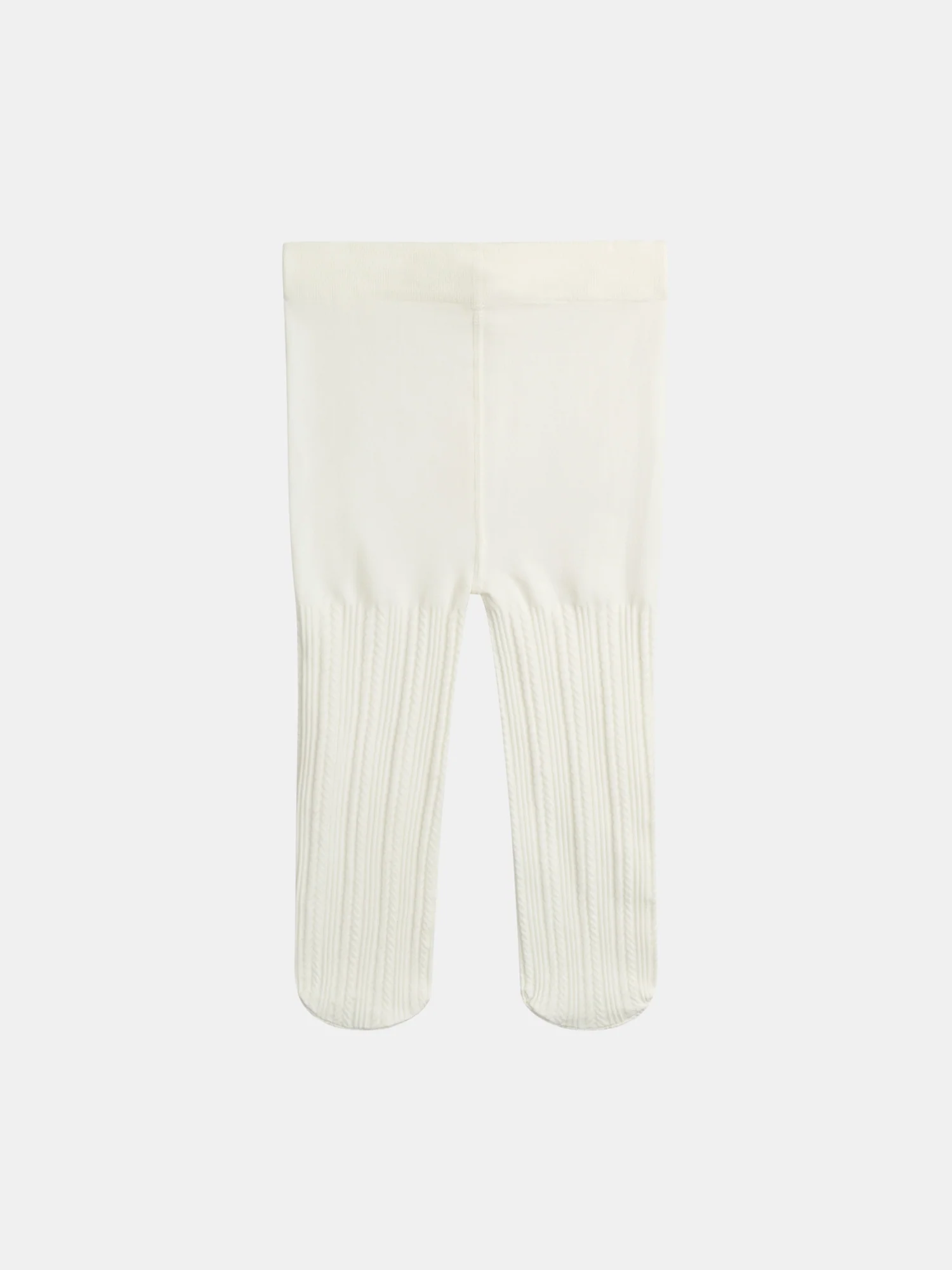 Collant fin blanc pour bébé fille