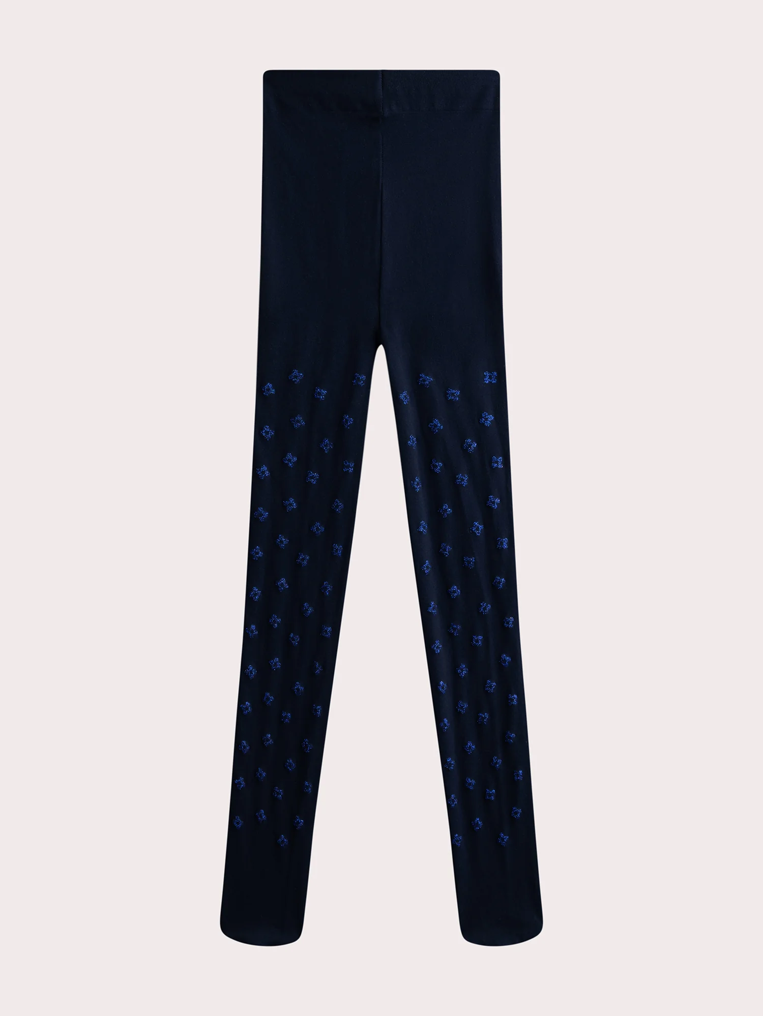 Collant fin marine à motif pour fille