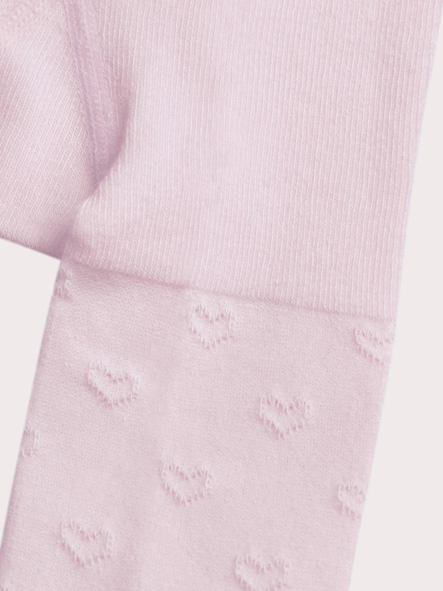 Collant rose à cœurs ajourés pour bébé fille - Image 2