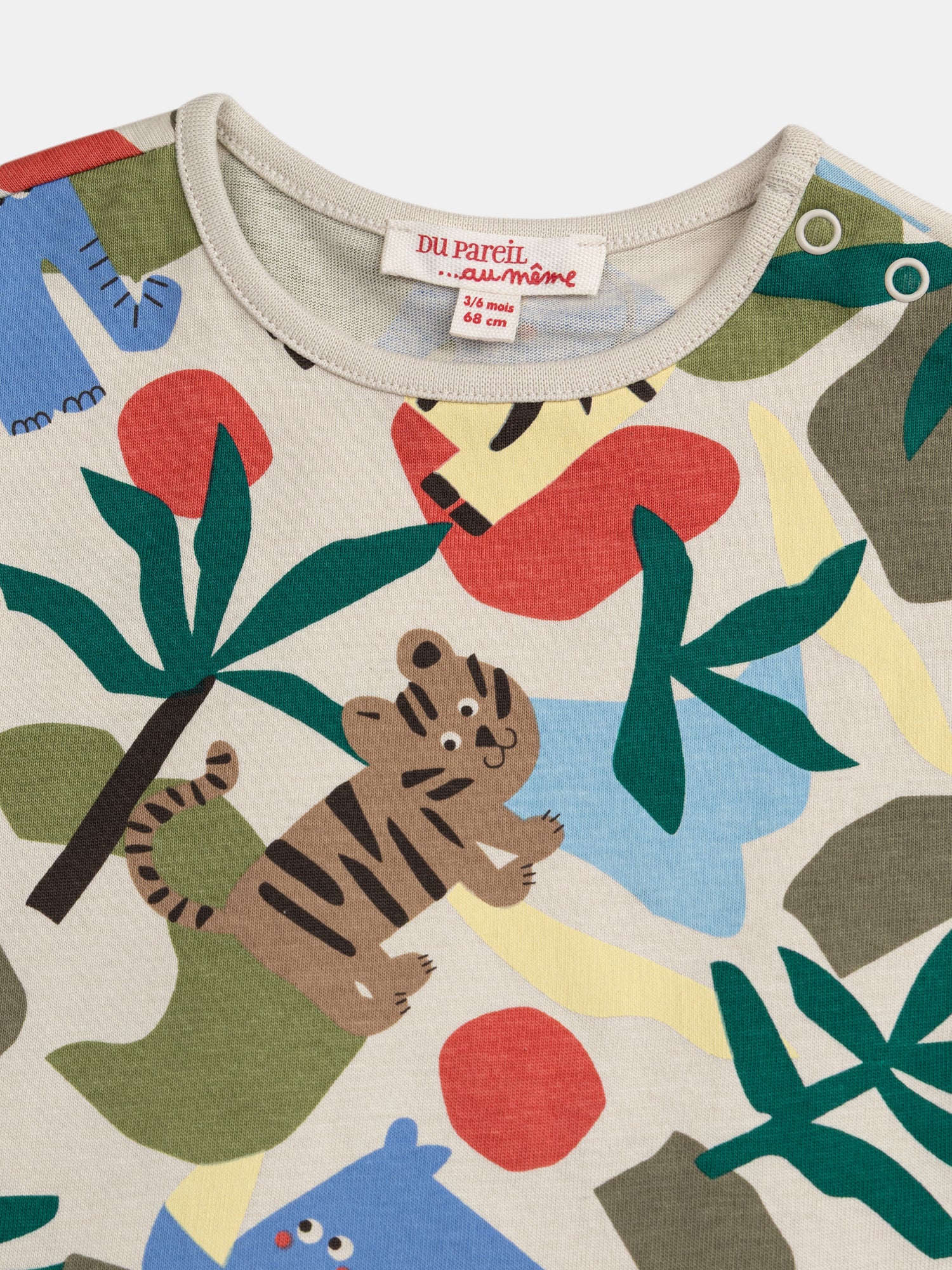 Combinaison multicolore à imprimé savane pour bébé garçon - Image 2