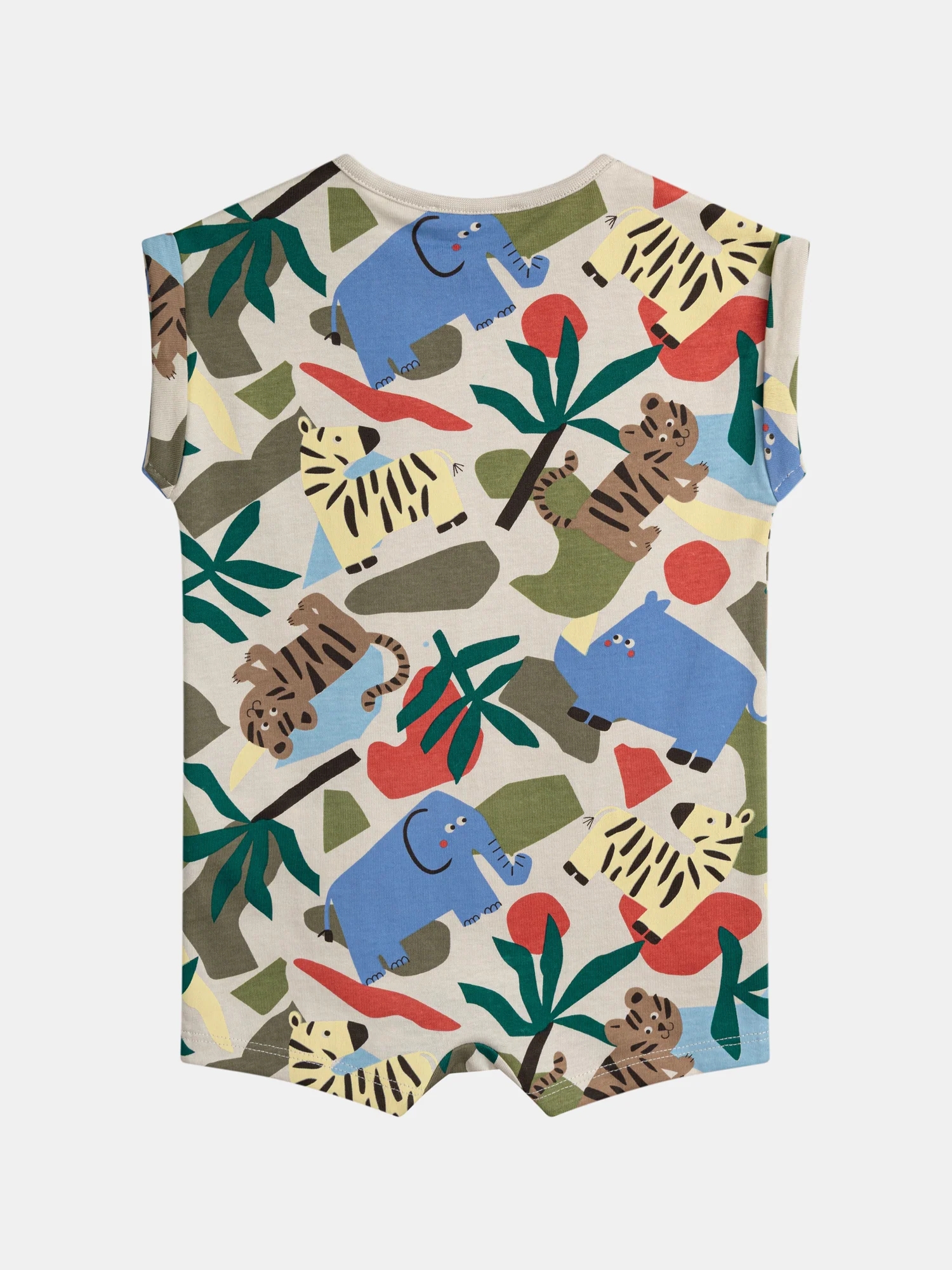 Combinaison multicolore à imprimé savane pour bébé garçon - Image 3