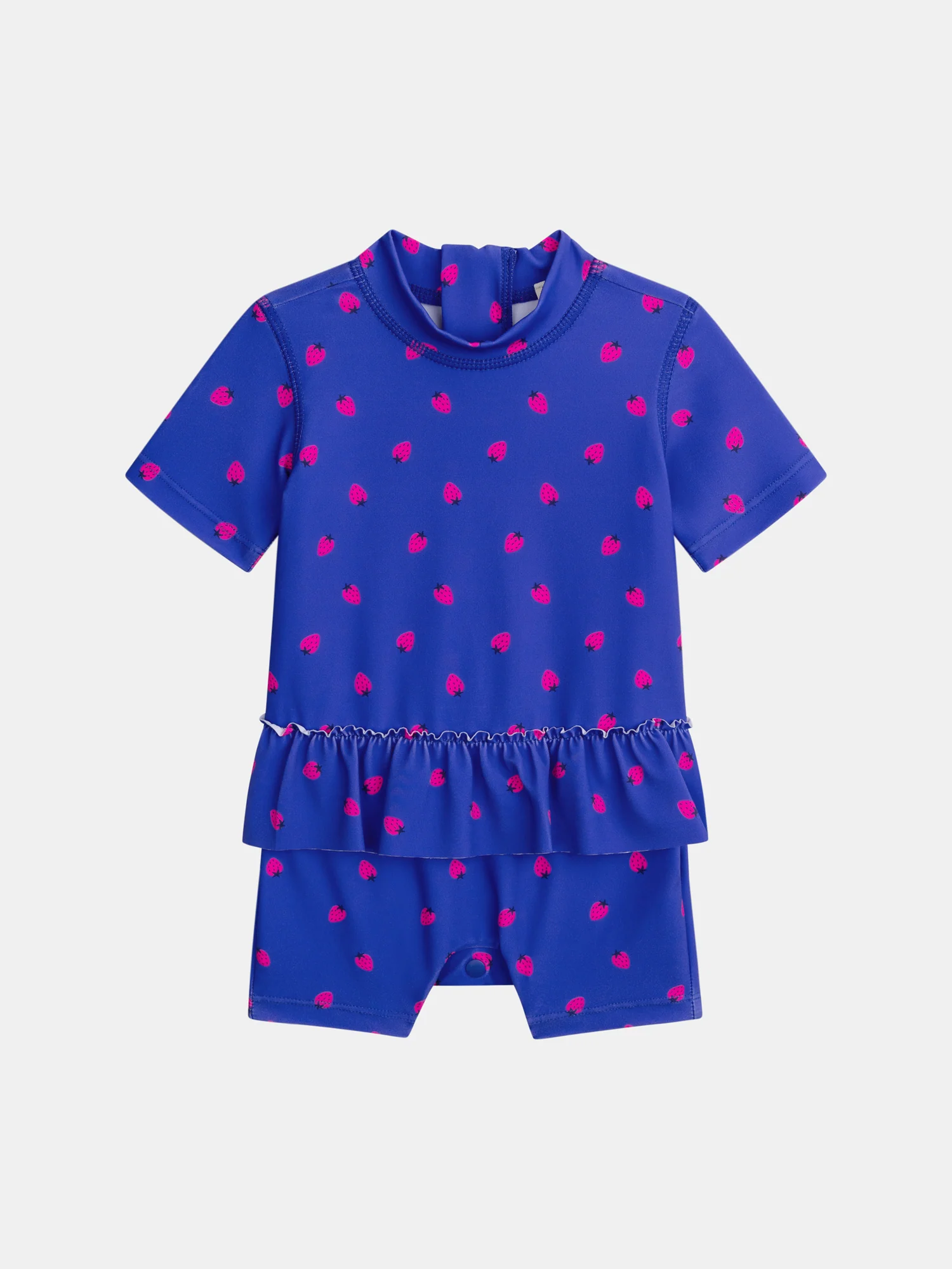 Combinaison de bain UPF 50+ 1 pièce imprimé fraises pour bébé fille