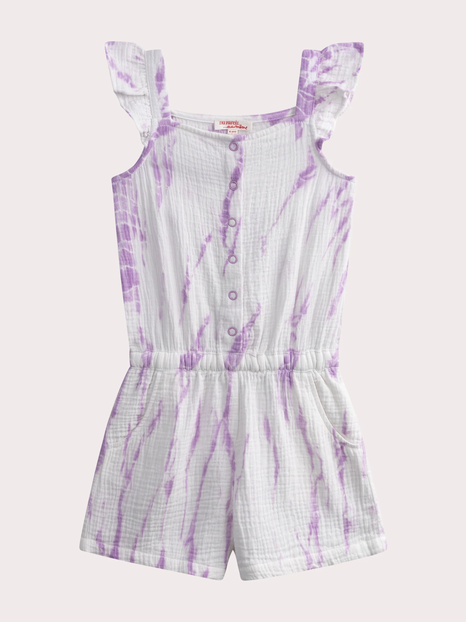 Combinaison en gaze effet tie & dye