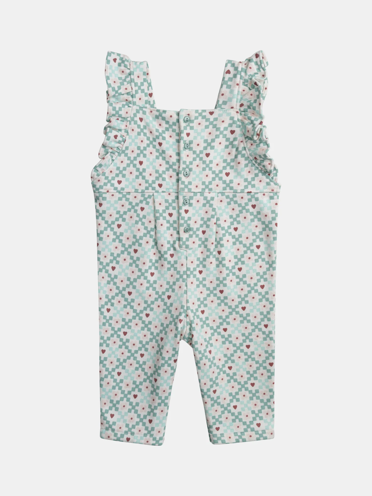 Combinaison imprimée pastel pour bébé fille - Image 6