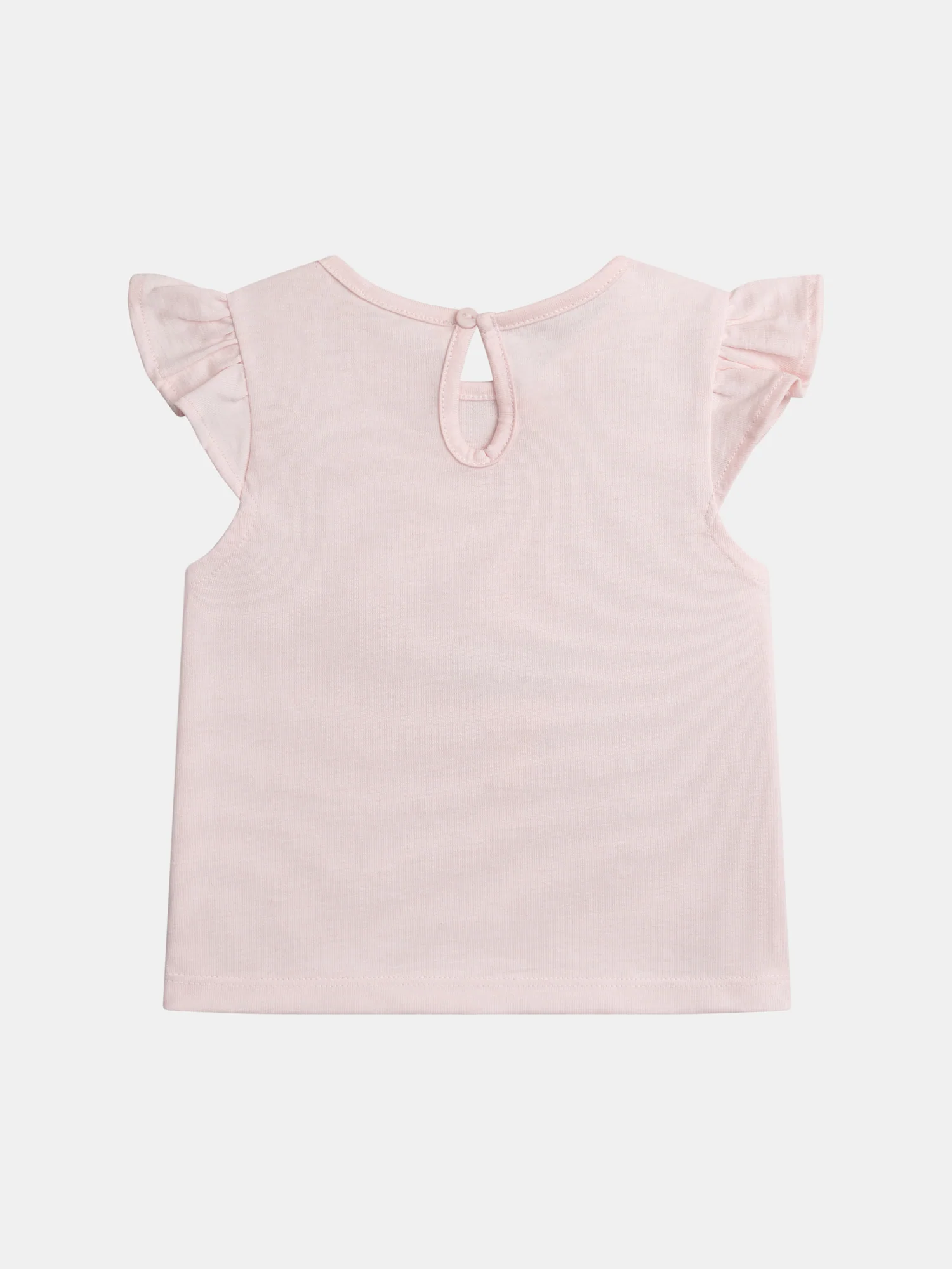 Débardeur rose tendre à mancherons volantés avec motif "Glace" pour bébé fille - Image 3