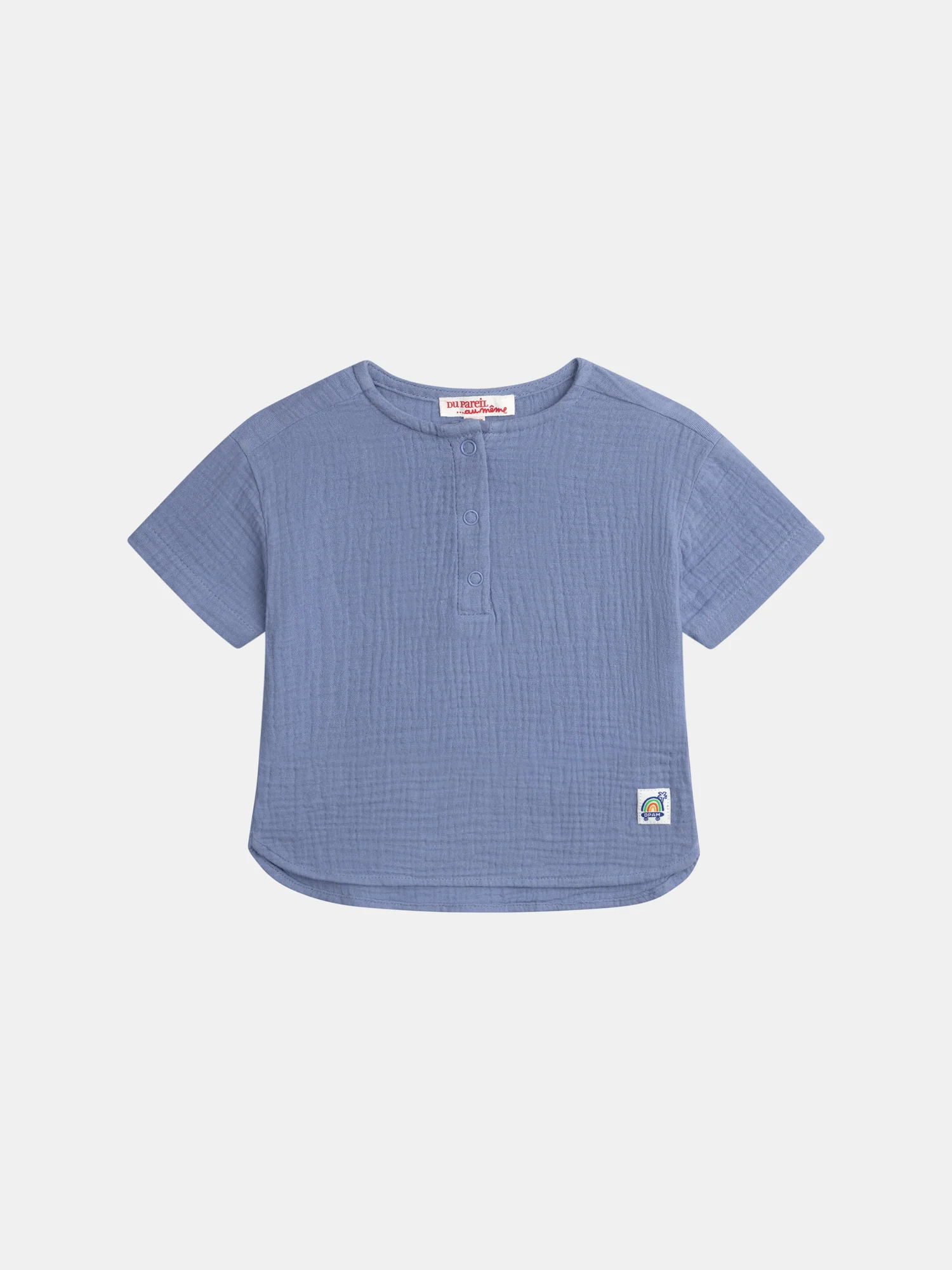 Ensemble 2 pièces bleu pervenche pour bébé garçon - Image 2
