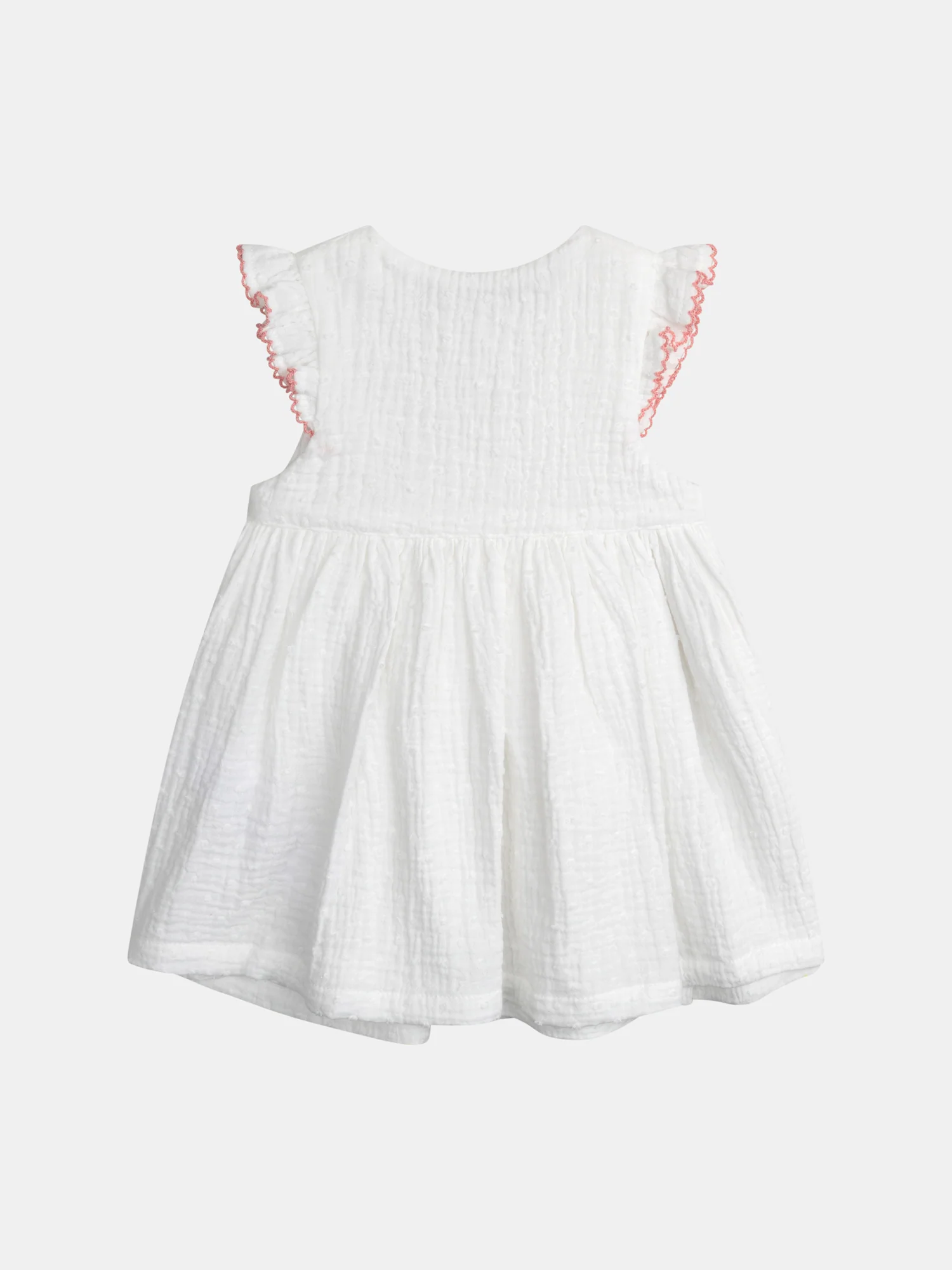 Ensemble naissance robe cache-coeur et bloomer fille - Image 4