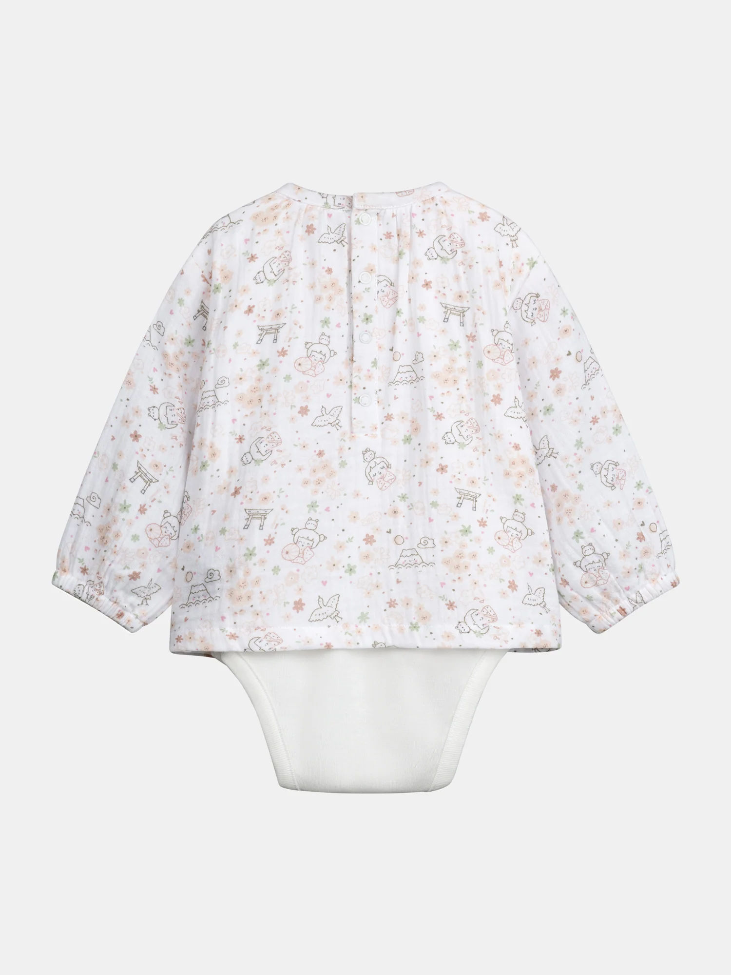 Ensemble body 2 en 1 à motif et legging pour bébé fille - Image 4