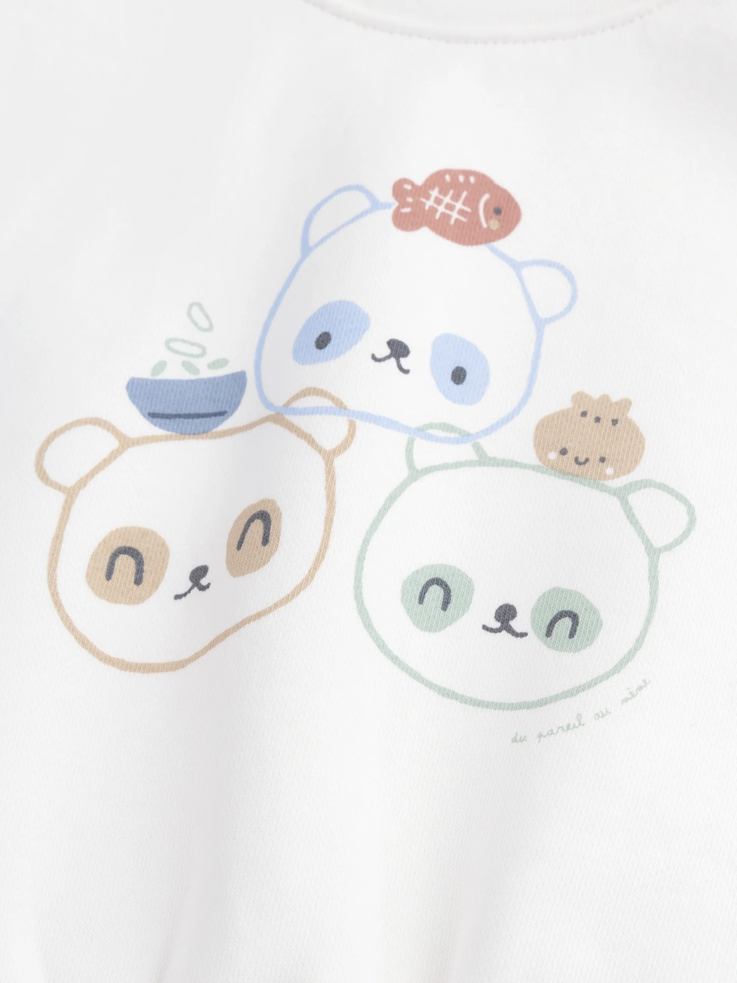 Ensemble naissance sweat motif panda et legging uni - Image 3