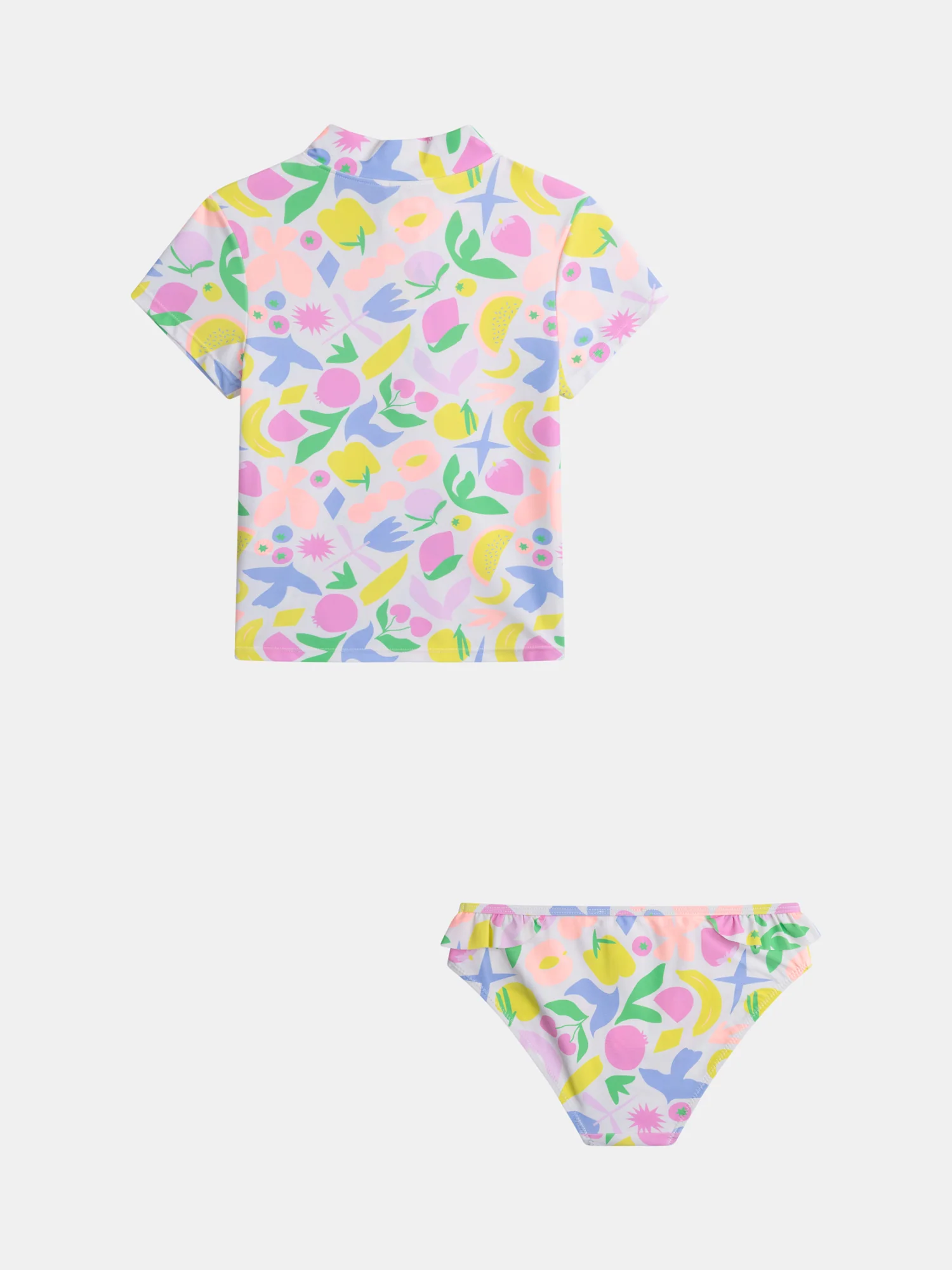 Ensemble de bain UPF 50+ 2 pièces imprimé coloré pour fille - Image 8